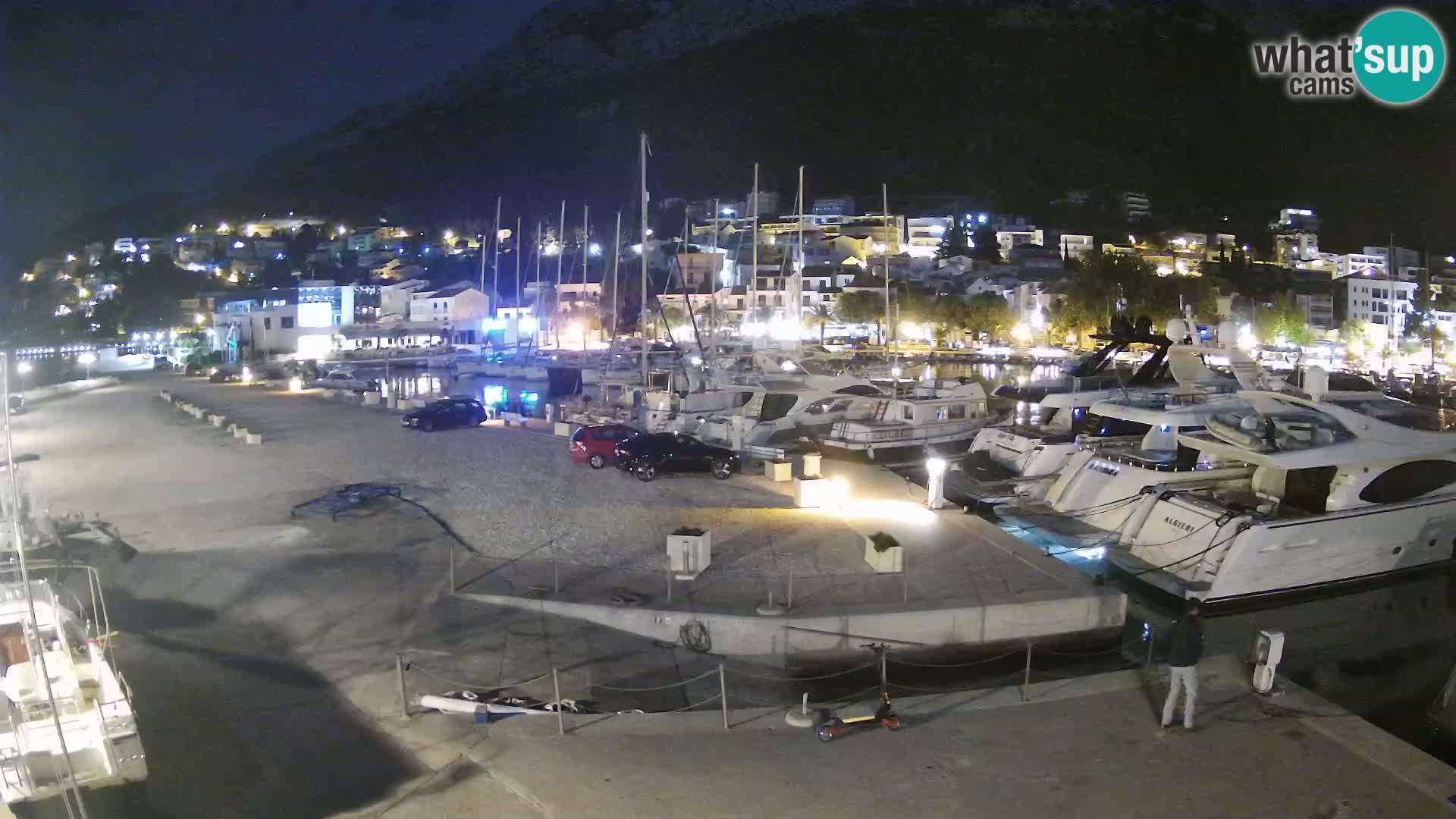 Webcam Live – View of Baška Voda and Biokovo mountain