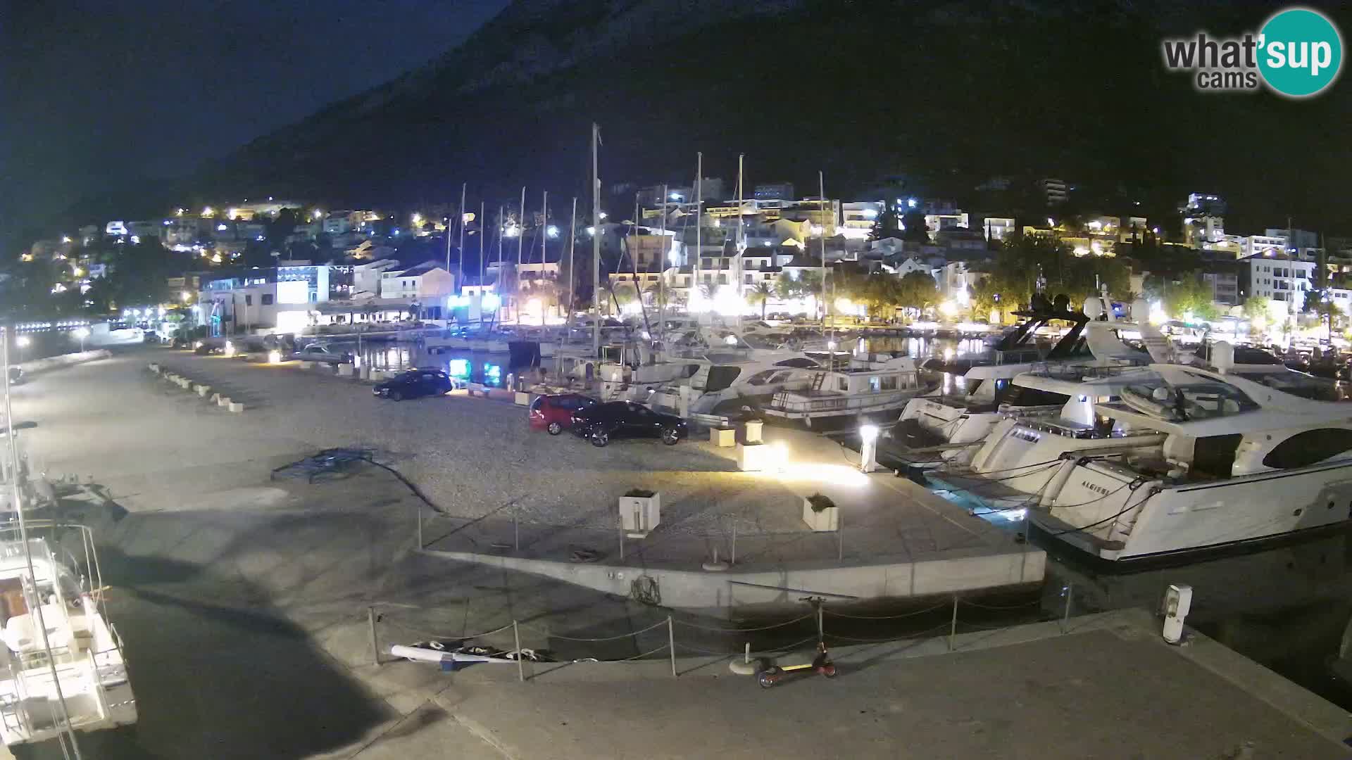 Webcam Baška Voda – Marina – Stadt und Gebirge Biokovo