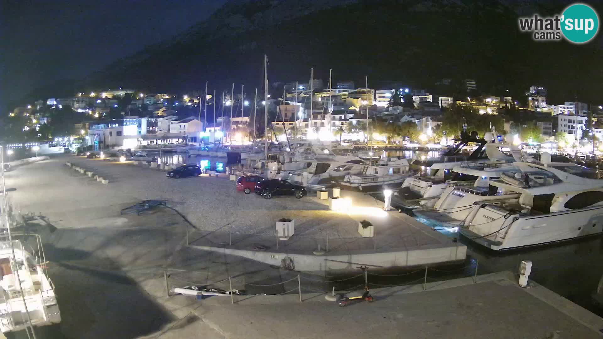 Webcam Baška Voda – Marina – Stadt und Gebirge Biokovo