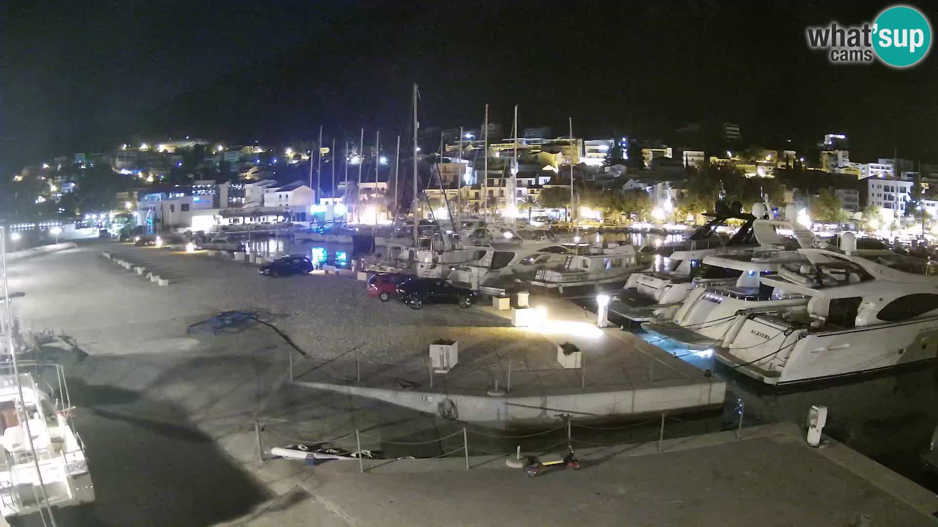 Webcam Baška Voda – Marina – Stadt und Gebirge Biokovo