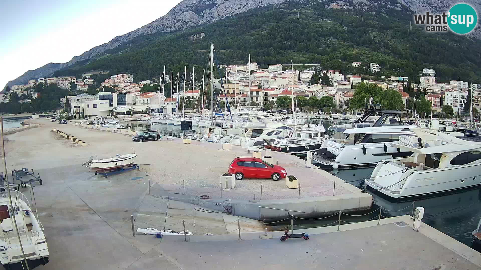 Webcam Live – Panorama di Baška Voda e delle montagne Biokovo