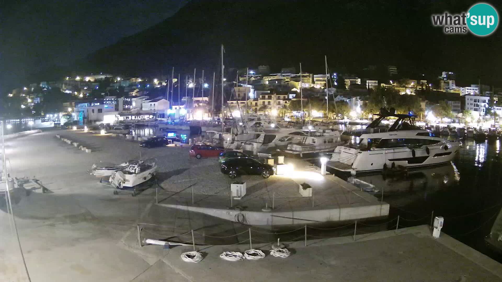 Webcam Live – Panorama di Baška Voda e delle montagne Biokovo