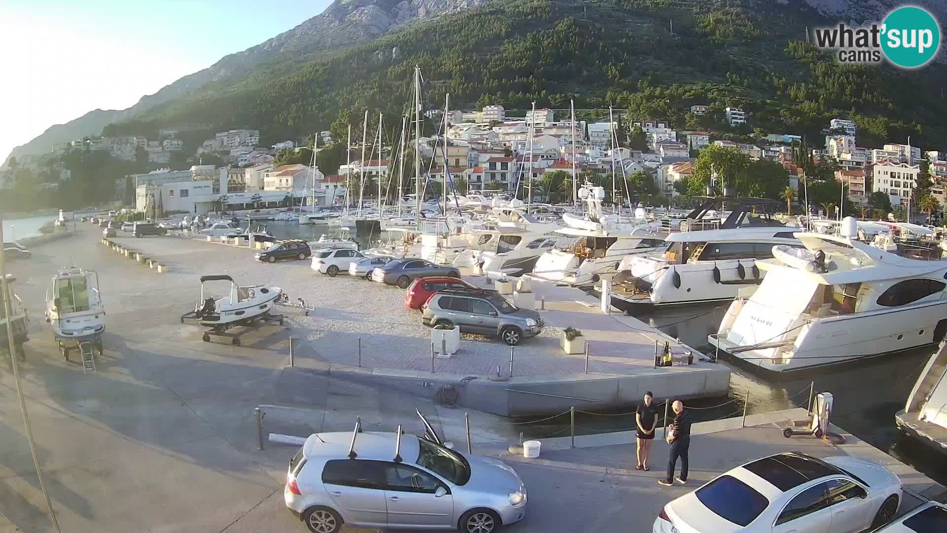 Webcam Live – View of Baška Voda and Biokovo mountain