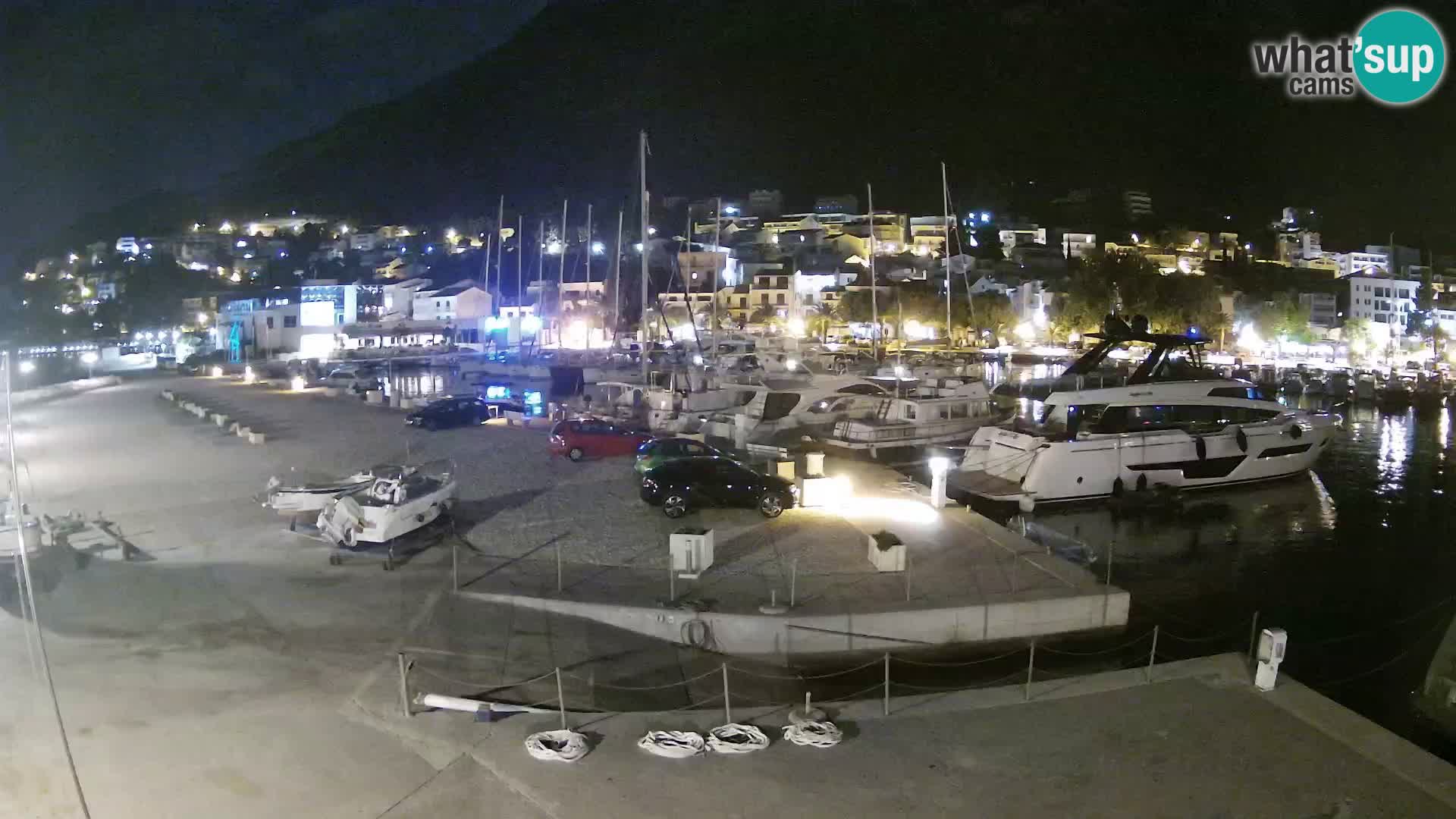 Webcam Baška Voda – Marina – Stadt und Gebirge Biokovo