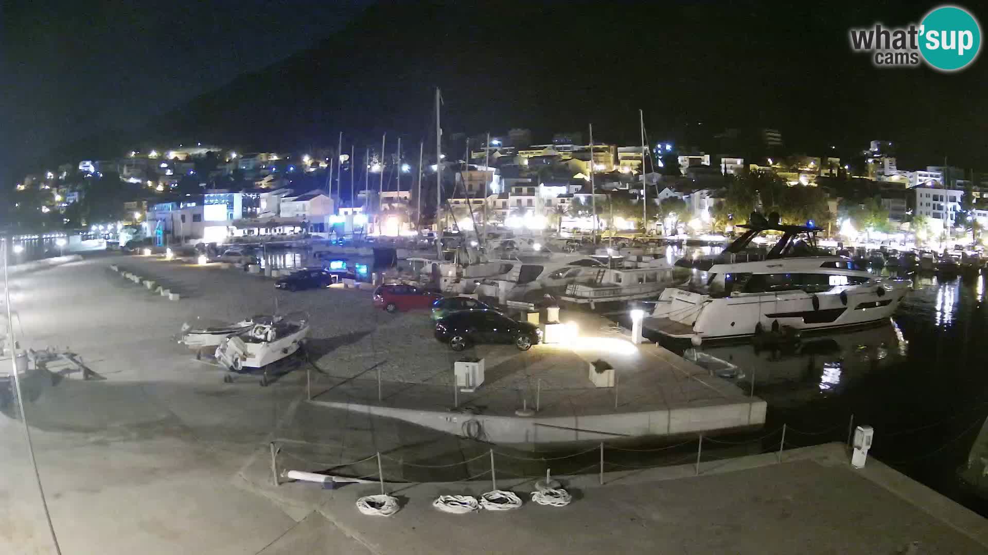 Webcam Live – Panorama di Baška Voda e delle montagne Biokovo