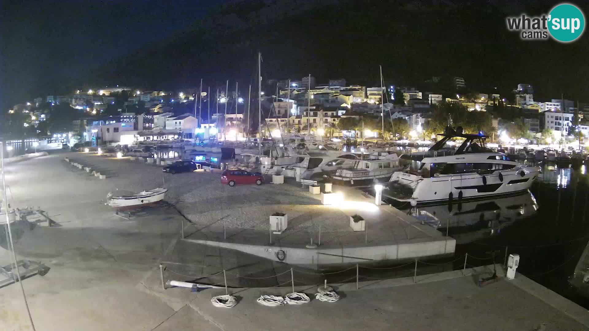 Webcam Live – Panorama di Baška Voda e delle montagne Biokovo