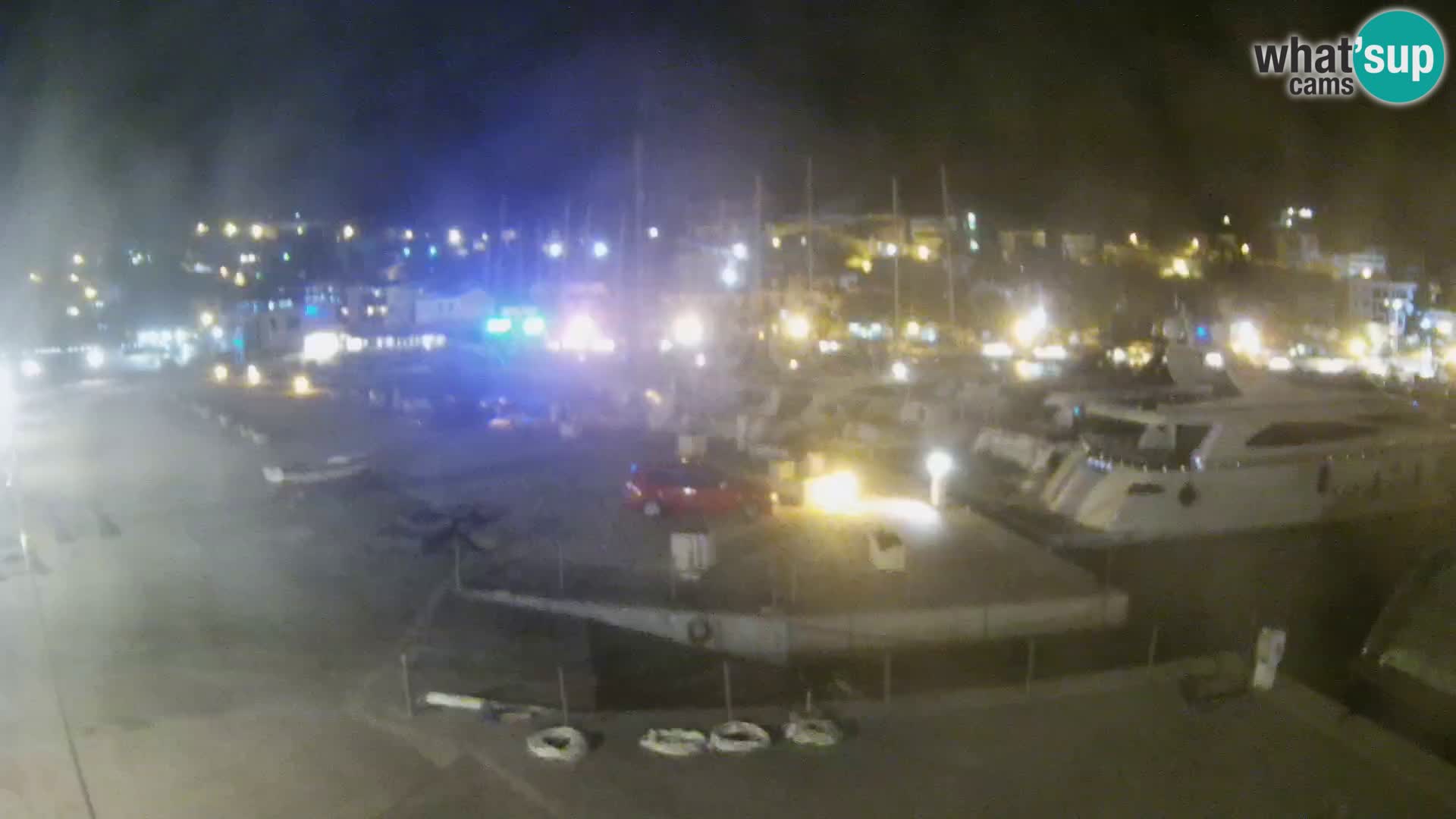 Webcam Baška Voda – Marina – Stadt und Gebirge Biokovo