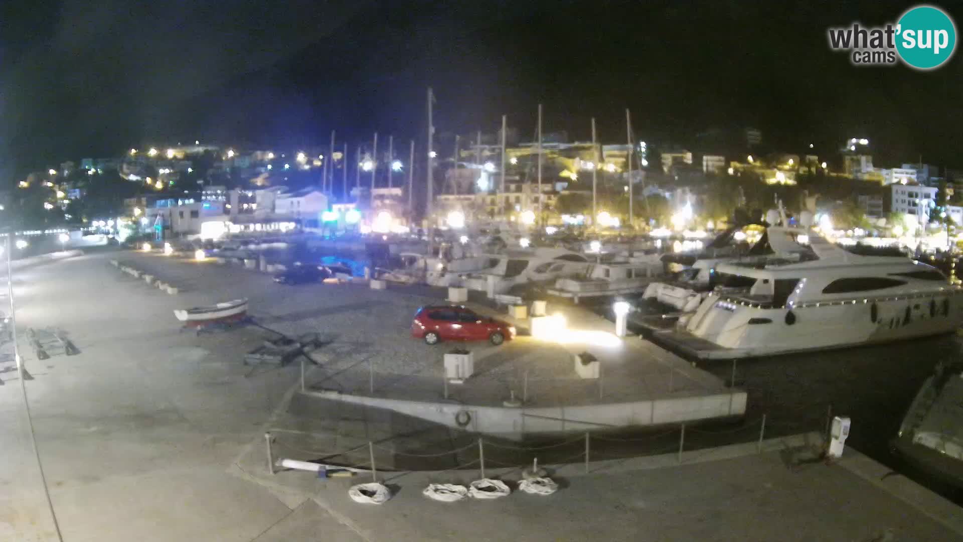 Webcam Live – Panorama di Baška Voda e delle montagne Biokovo