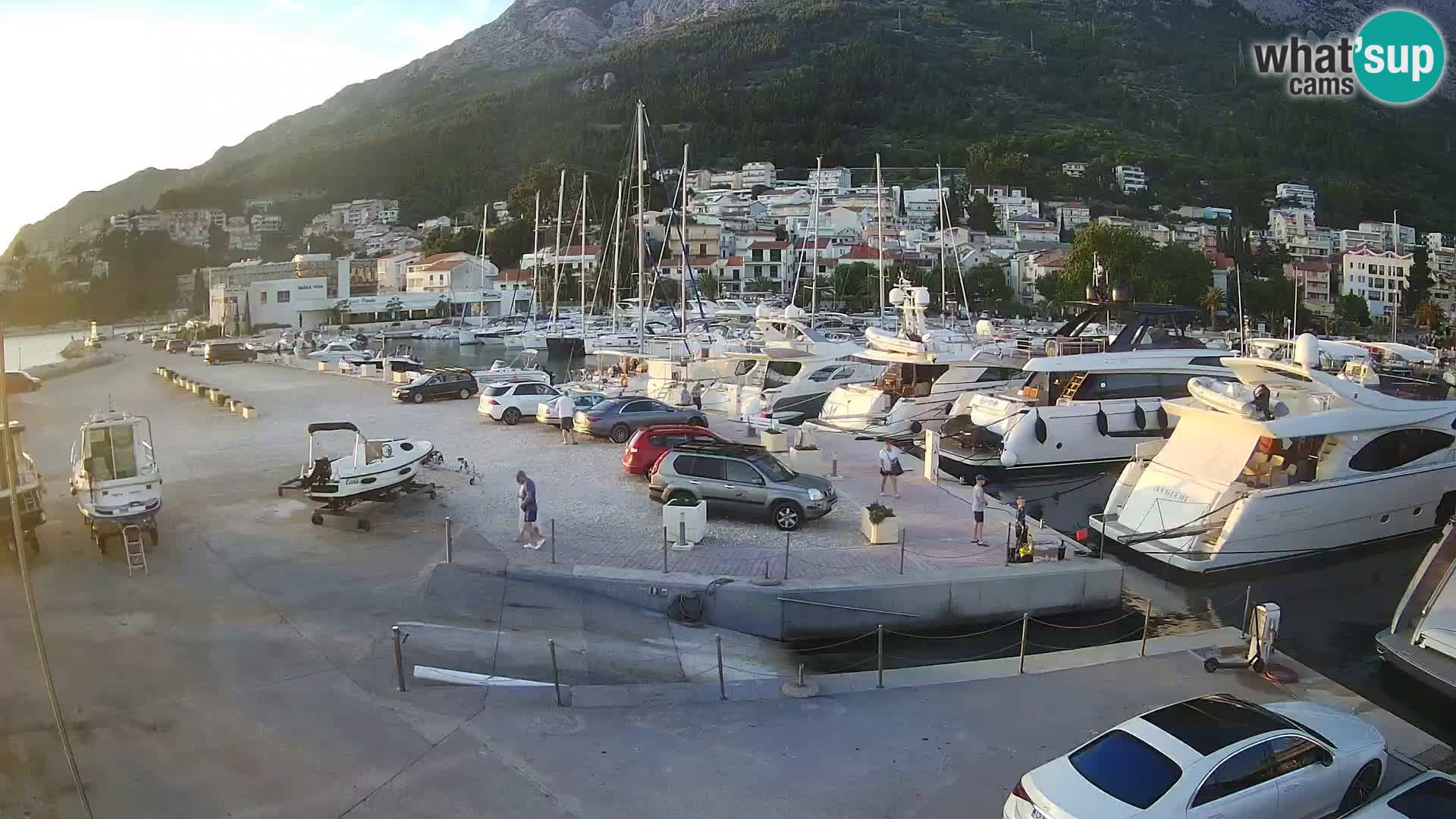 Webcam Baška Voda – Marina – Stadt und Gebirge Biokovo