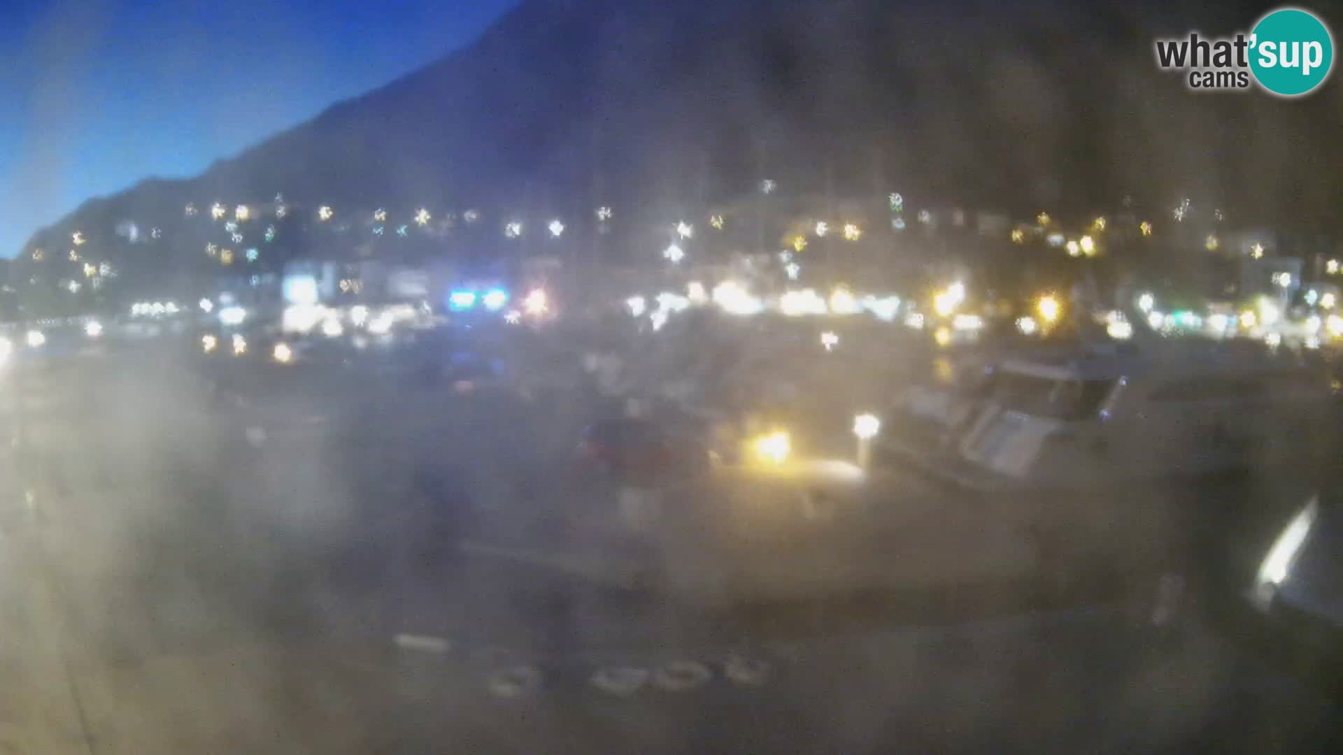 Webcam Live – Panorama di Baška Voda e delle montagne Biokovo