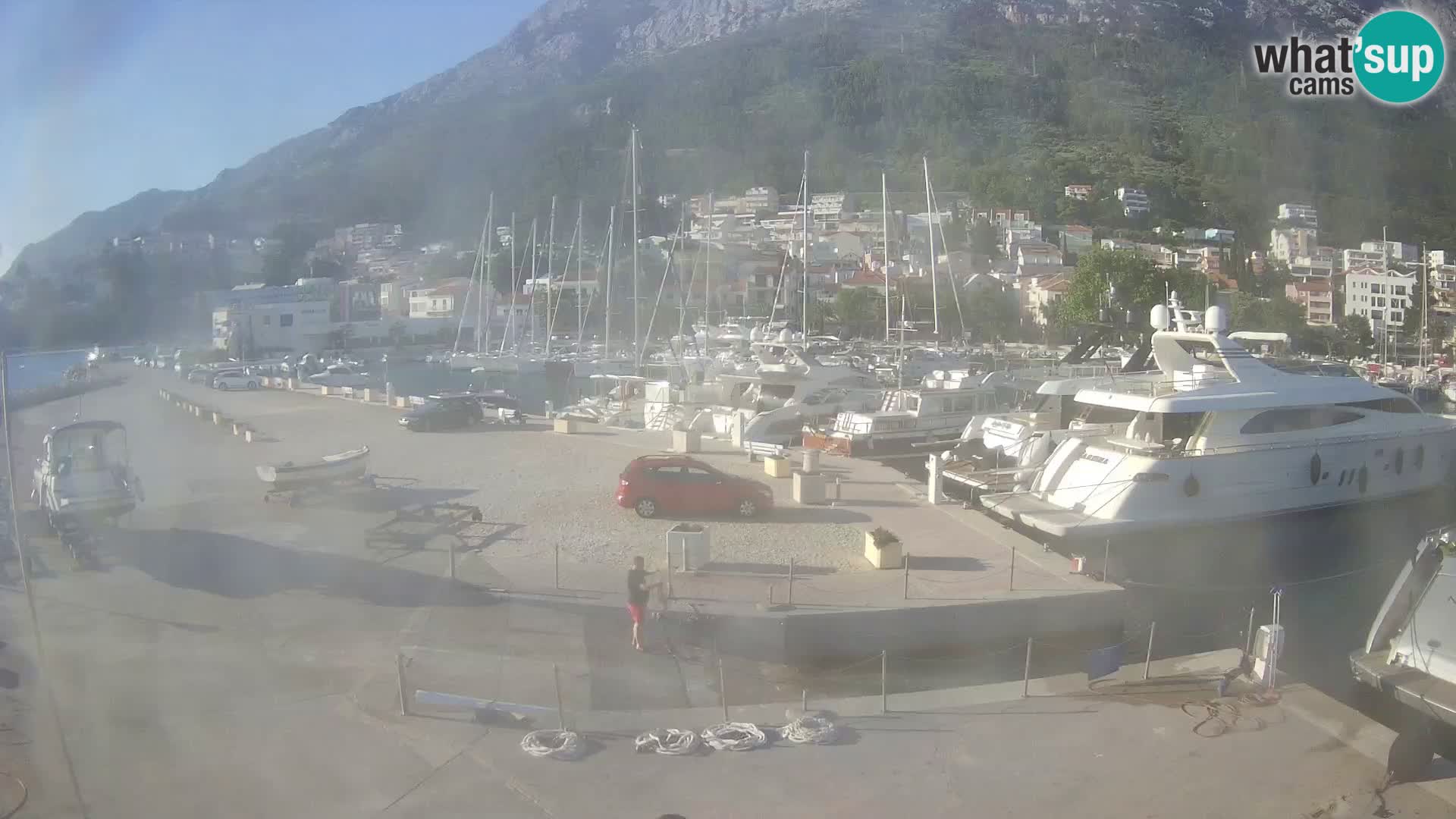 Webcam Live – Panorama di Baška Voda e delle montagne Biokovo