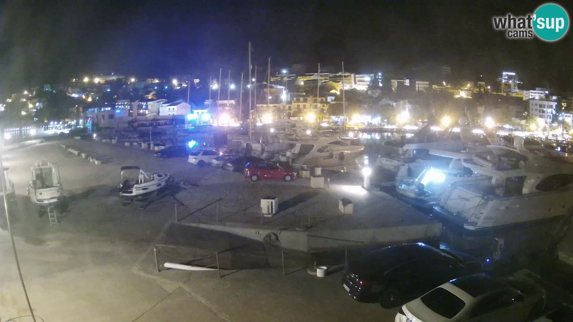 Webcam Live – View of Baška Voda and Biokovo mountain