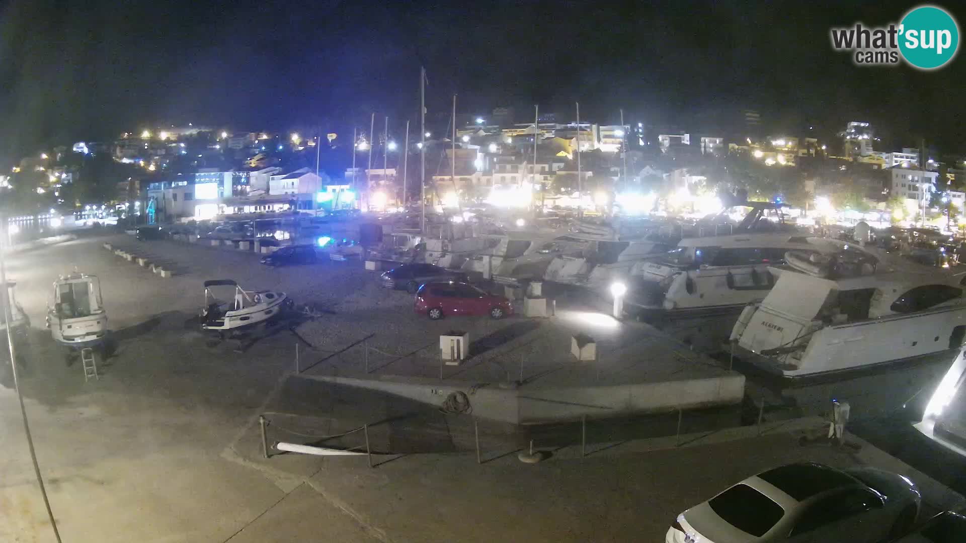 Webcam Live – View of Baška Voda and Biokovo mountain