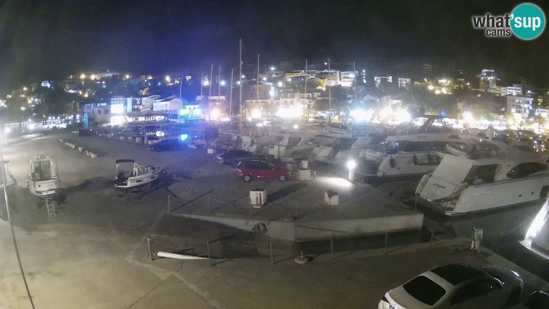 Webcam Live – View of Baška Voda and Biokovo mountain