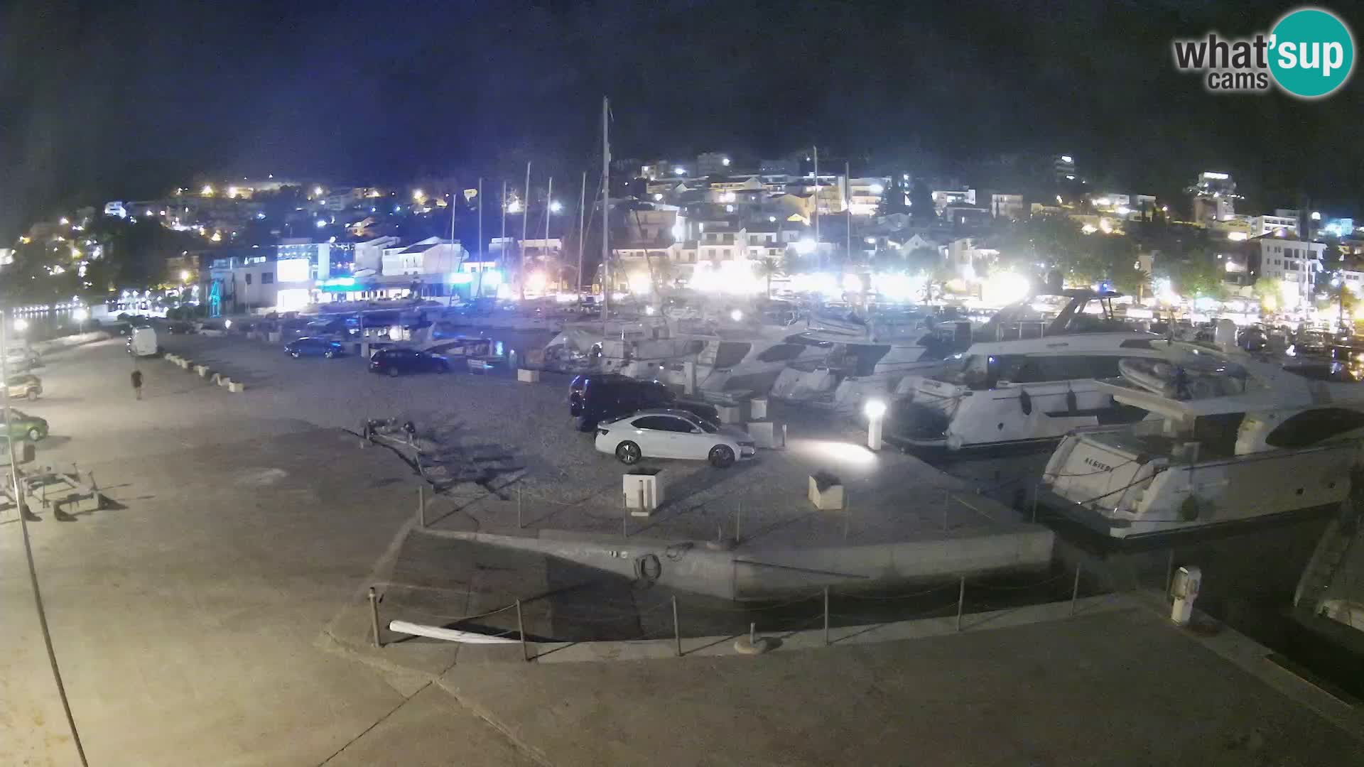 Webcam Baška Voda – Marina – Stadt und Gebirge Biokovo