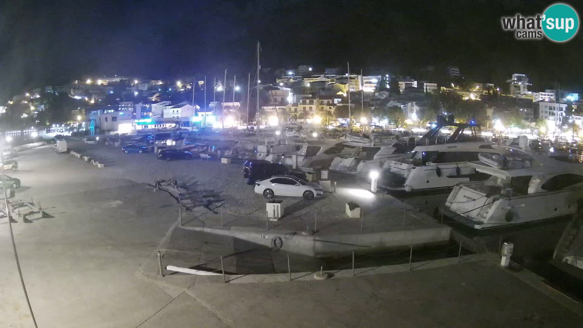 Webcam Live – Panorama di Baška Voda e delle montagne Biokovo