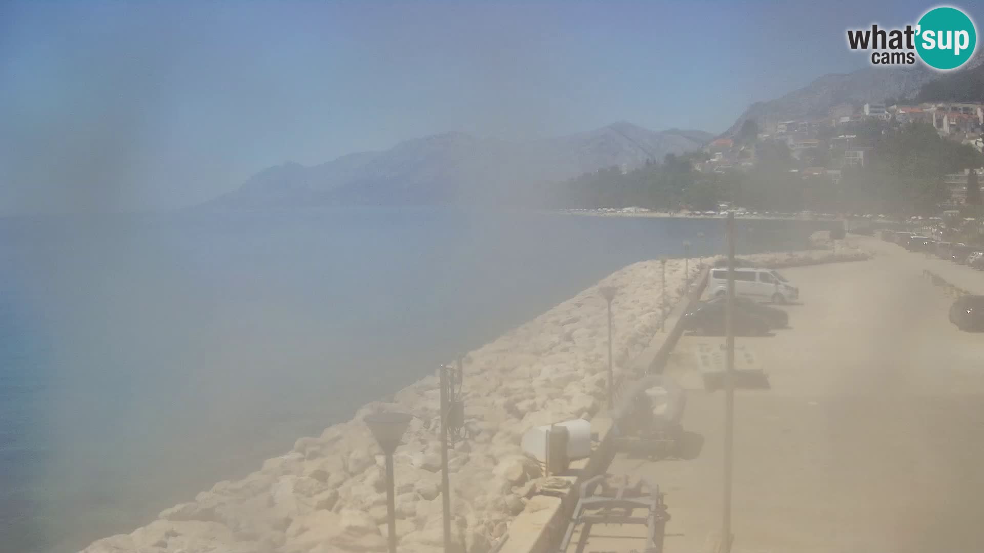 Webcam Baška Voda – Marina – Stadt und Gebirge Biokovo