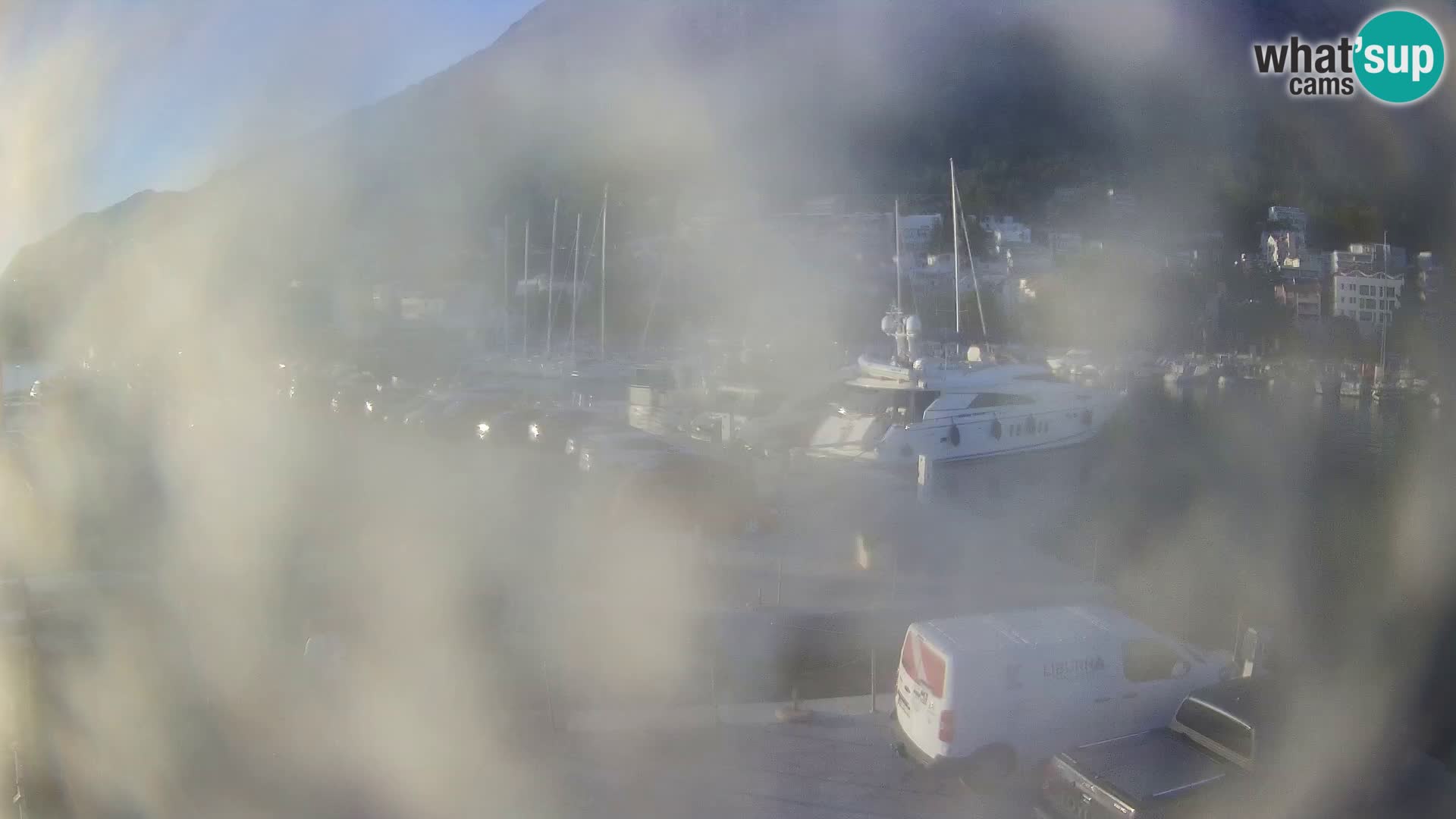 Webcam Baška Voda – Marina – Stadt und Gebirge Biokovo