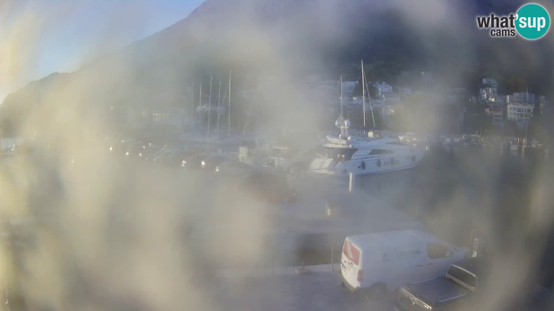 Webcam Live – View of Baška Voda and Biokovo mountain