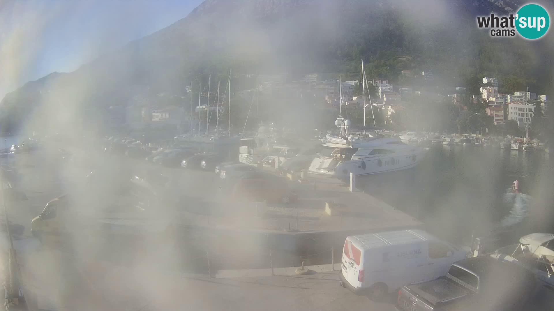 Webcam Baška Voda – Marina – Stadt und Gebirge Biokovo