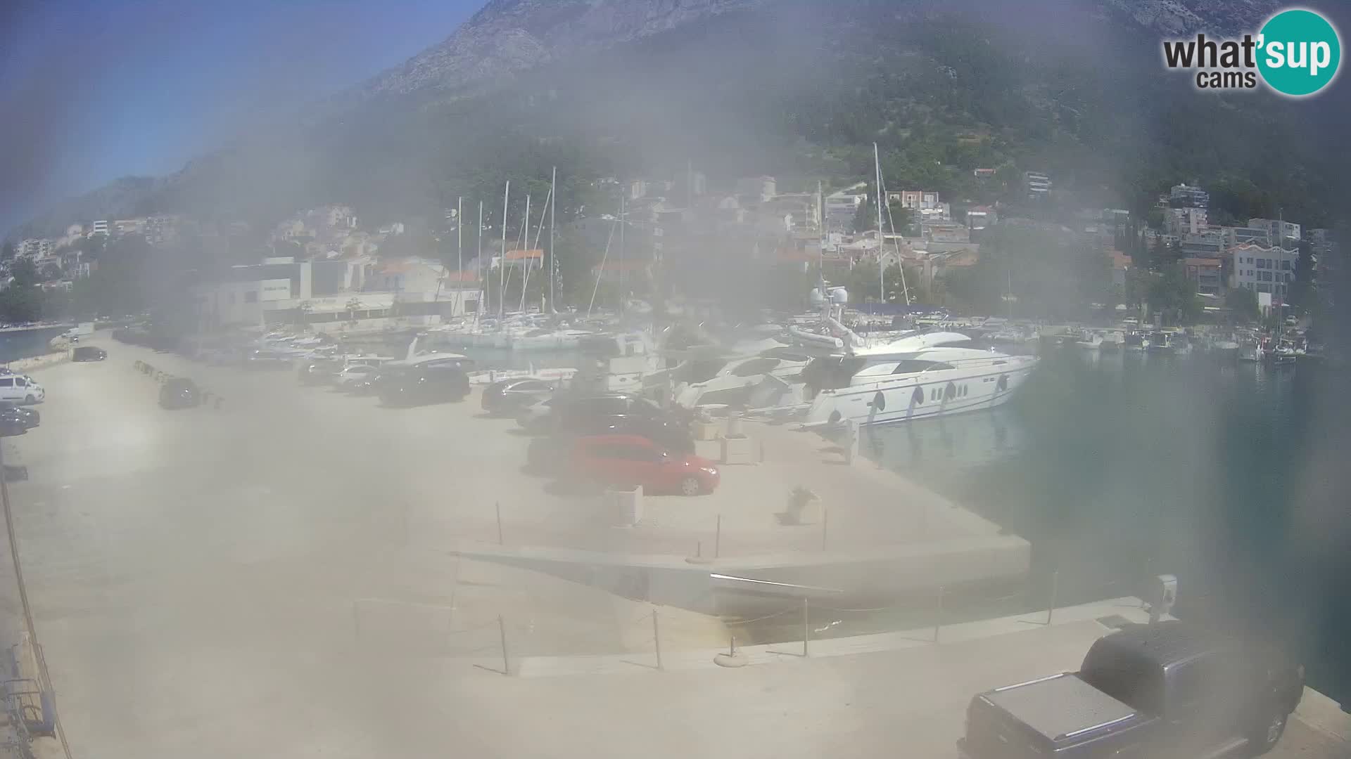 Webcam Baška Voda – Marina – Stadt und Gebirge Biokovo