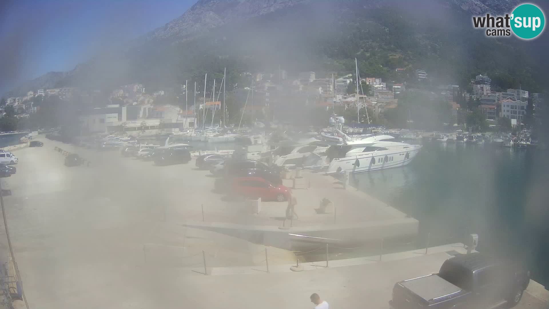 Webcam Live – Panorama di Baška Voda e delle montagne Biokovo