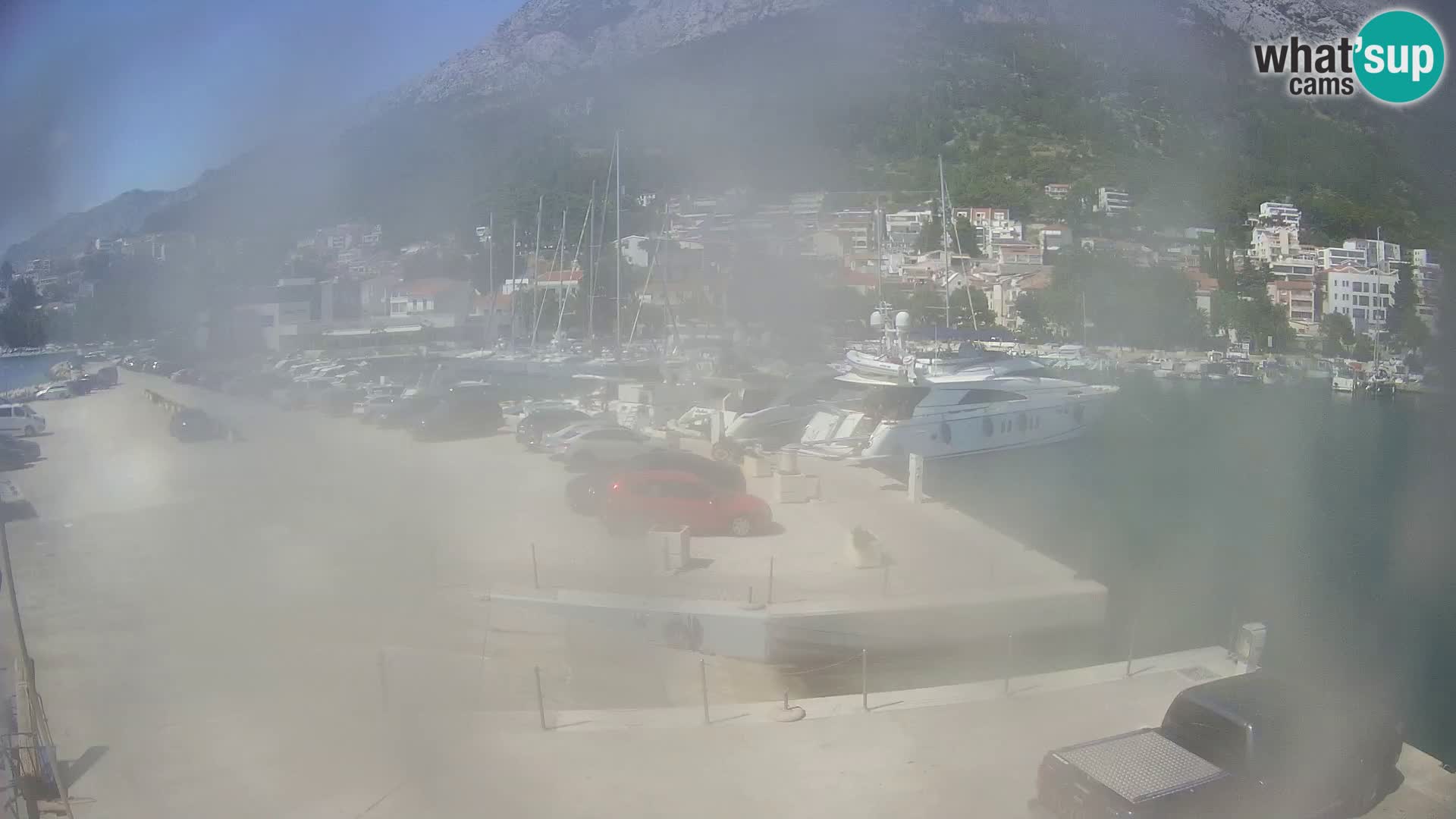 Webcam Live – Panorama di Baška Voda e delle montagne Biokovo
