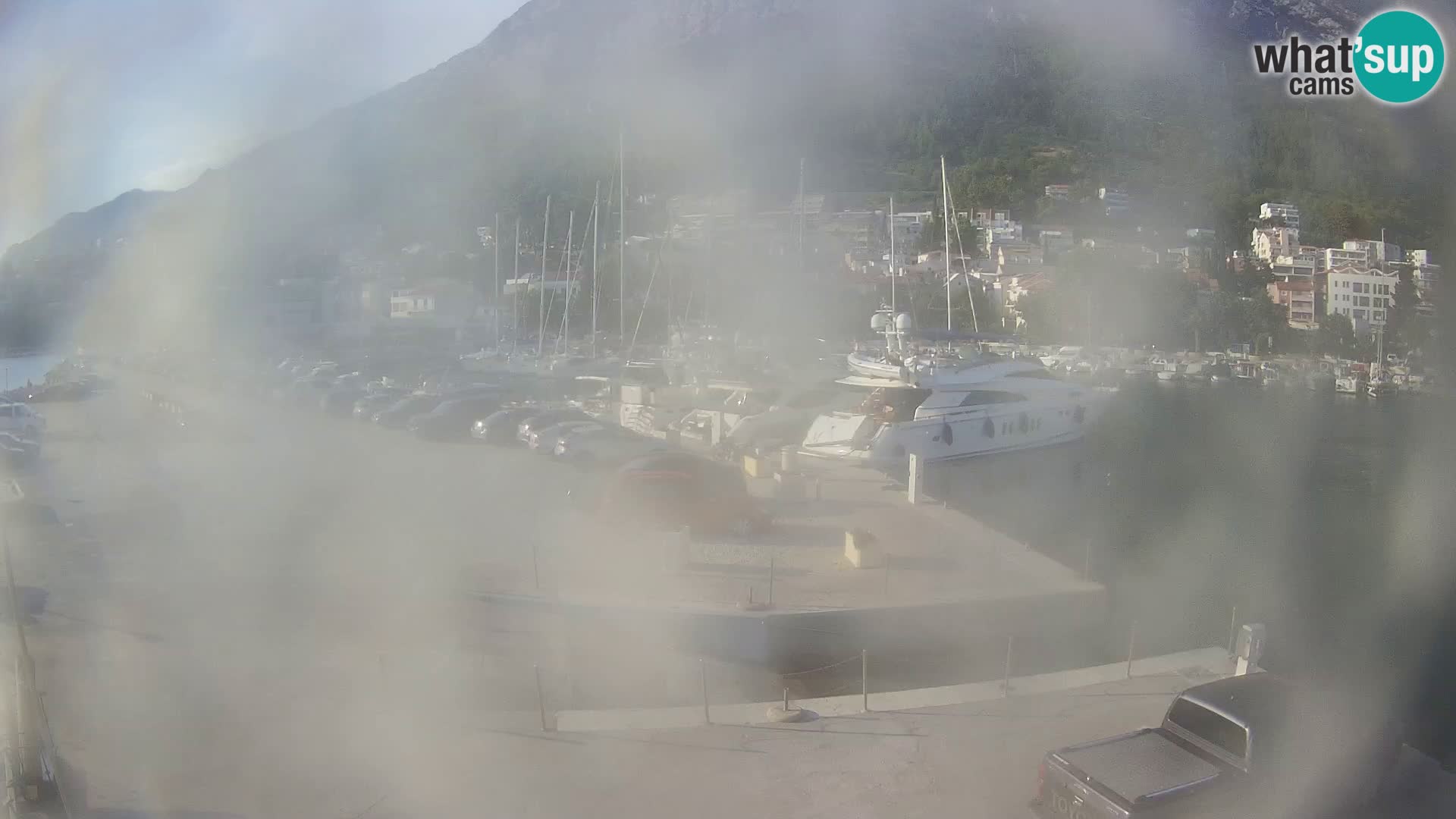Webcam Baška Voda – Marina – Stadt und Gebirge Biokovo
