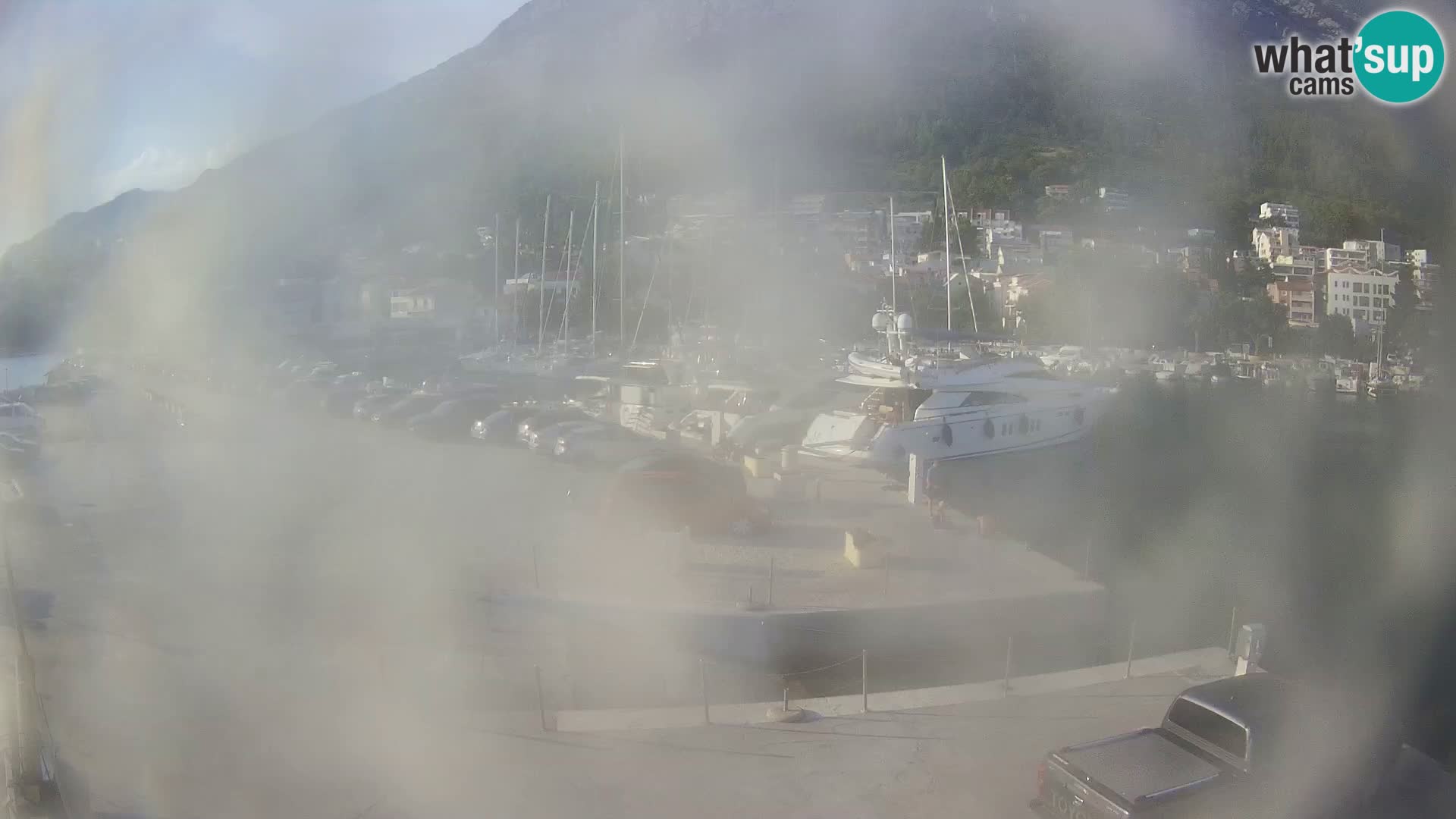 Webcam Live – Panorama di Baška Voda e delle montagne Biokovo