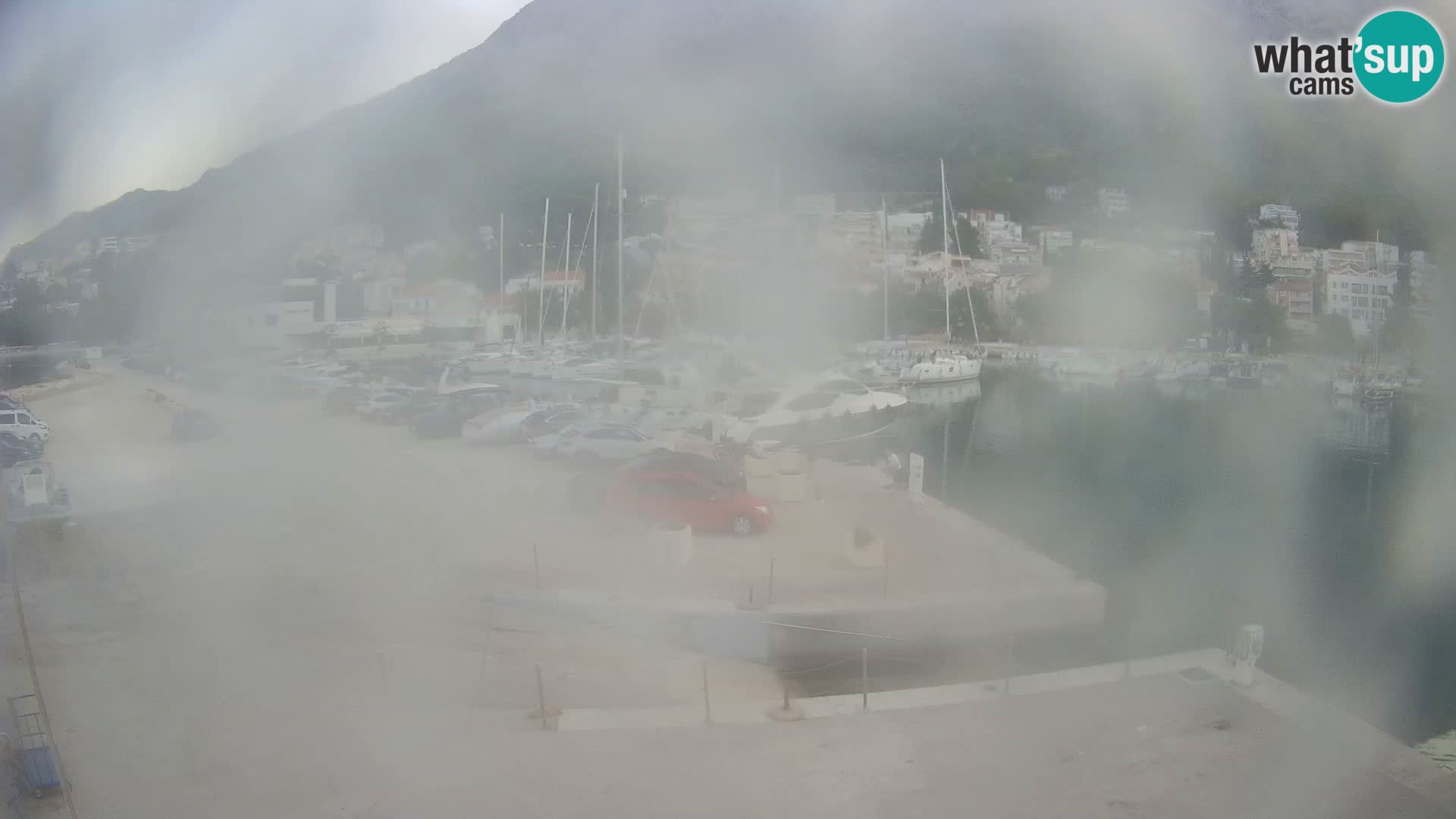 Webcam Live – Panorama di Baška Voda e delle montagne Biokovo