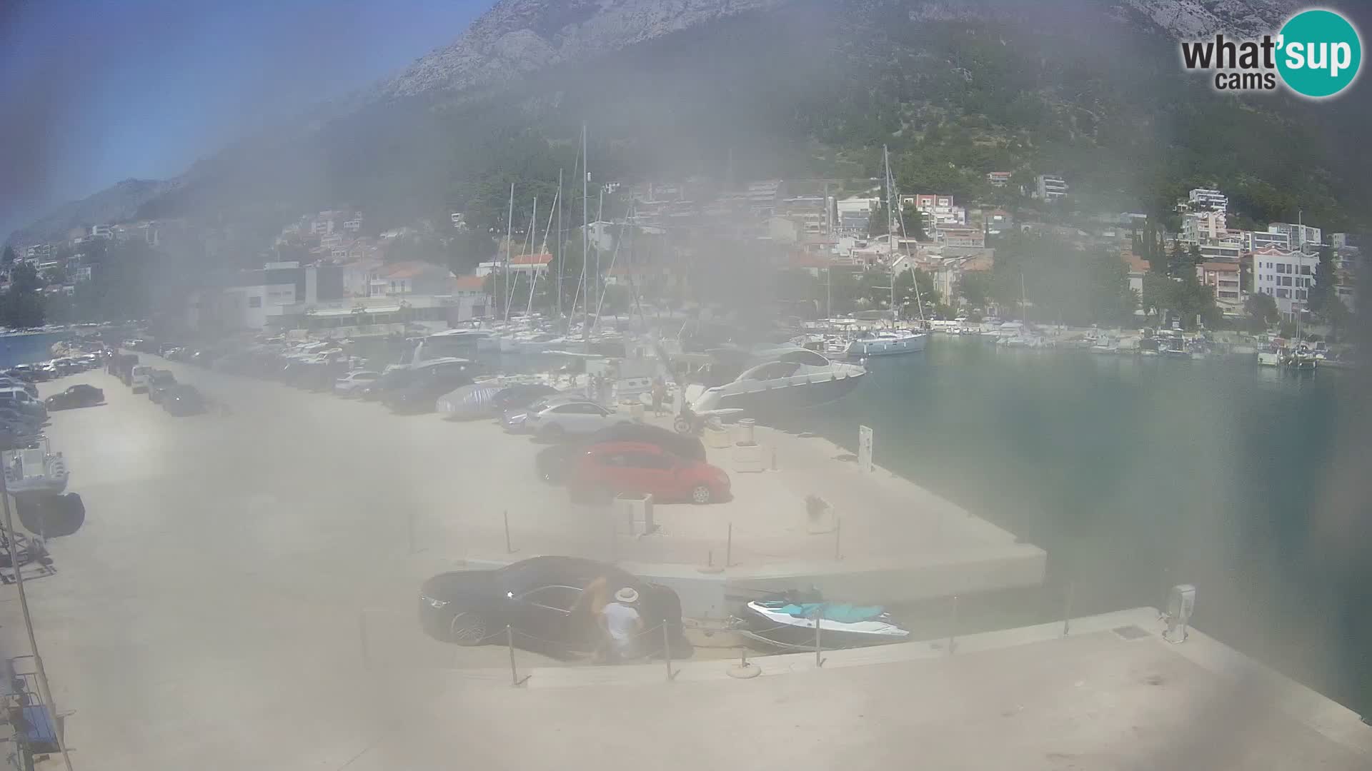 Webcam Live – View of Baška Voda and Biokovo mountain