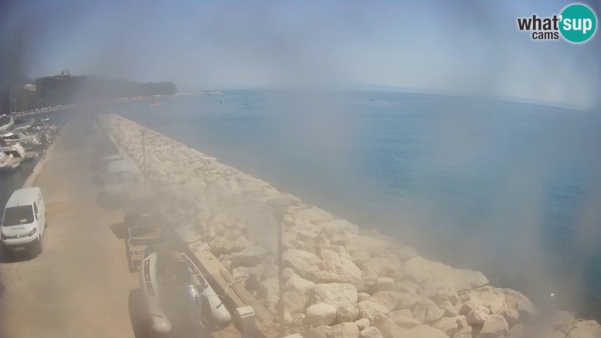 Webcam Baška Voda – Marina – Stadt und Gebirge Biokovo