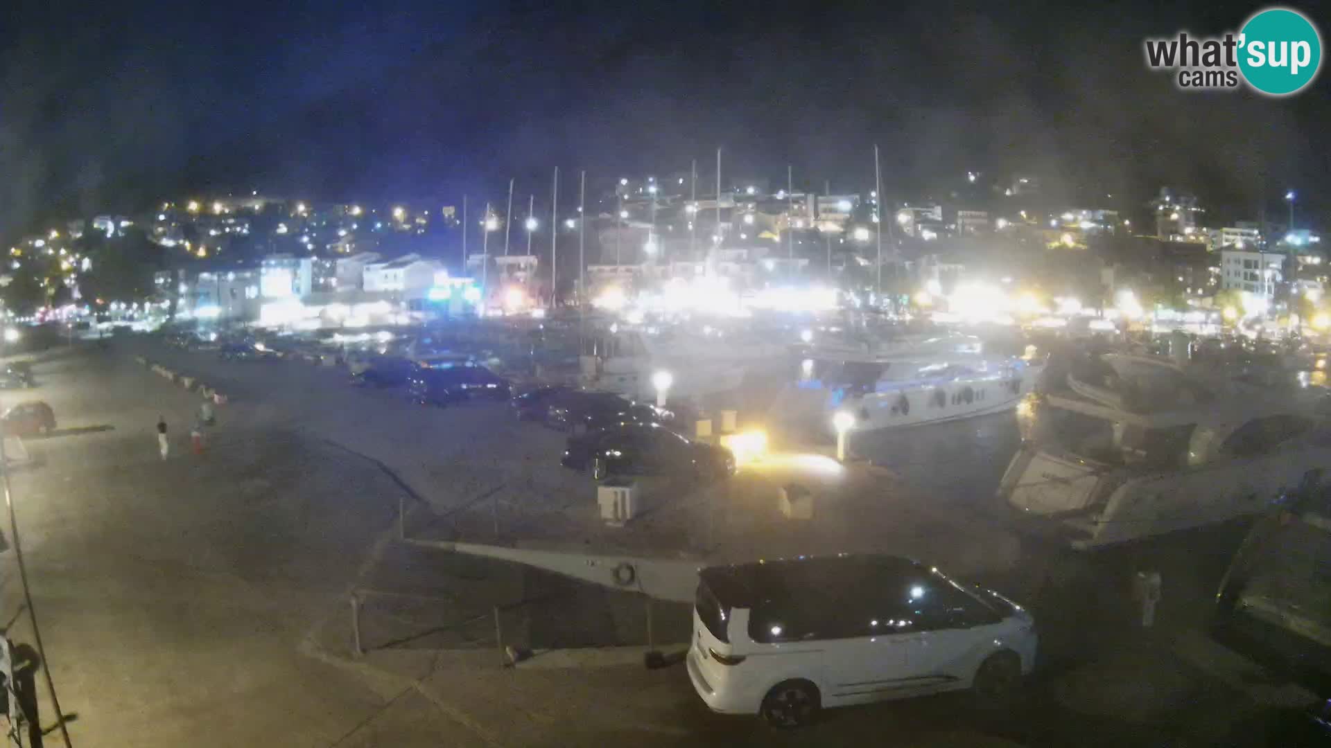 Webcam Live – Panorama di Baška Voda e delle montagne Biokovo