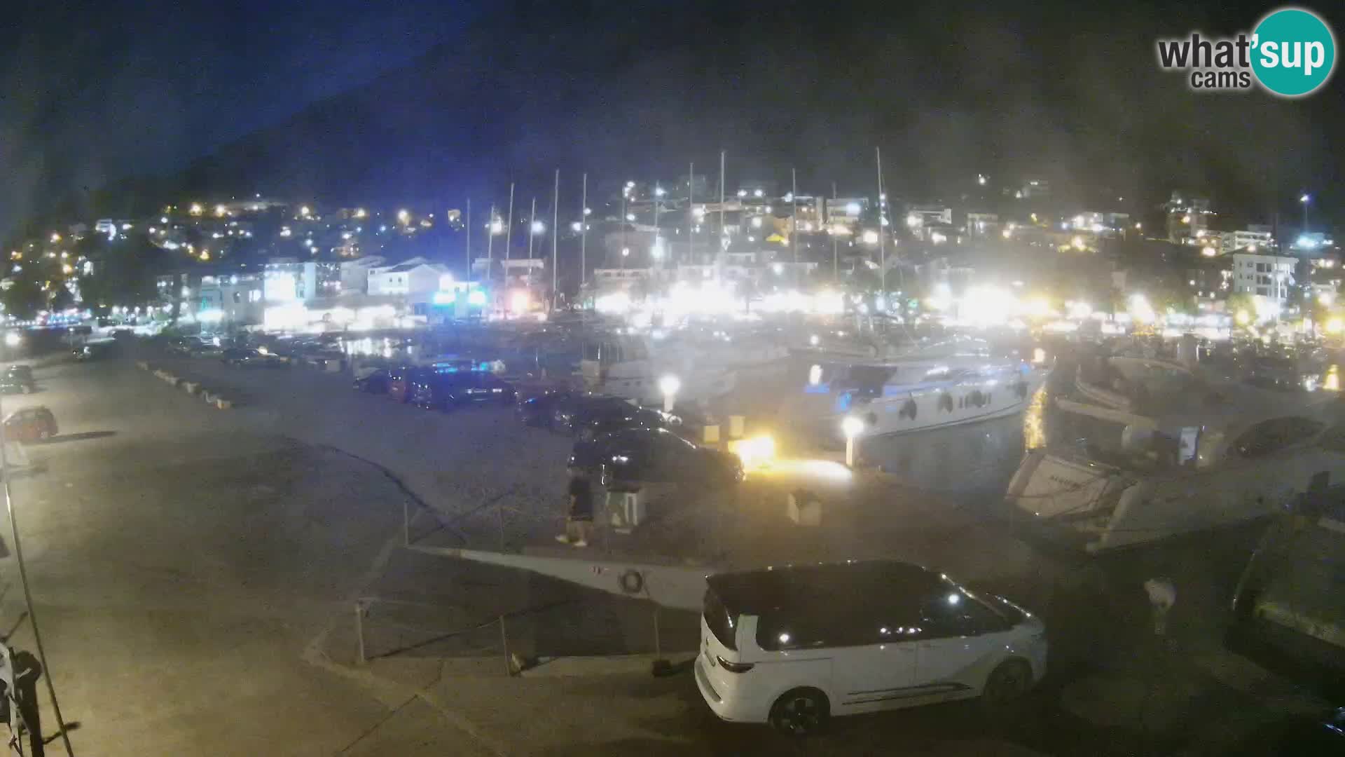 Webcam Live – Panorama di Baška Voda e delle montagne Biokovo