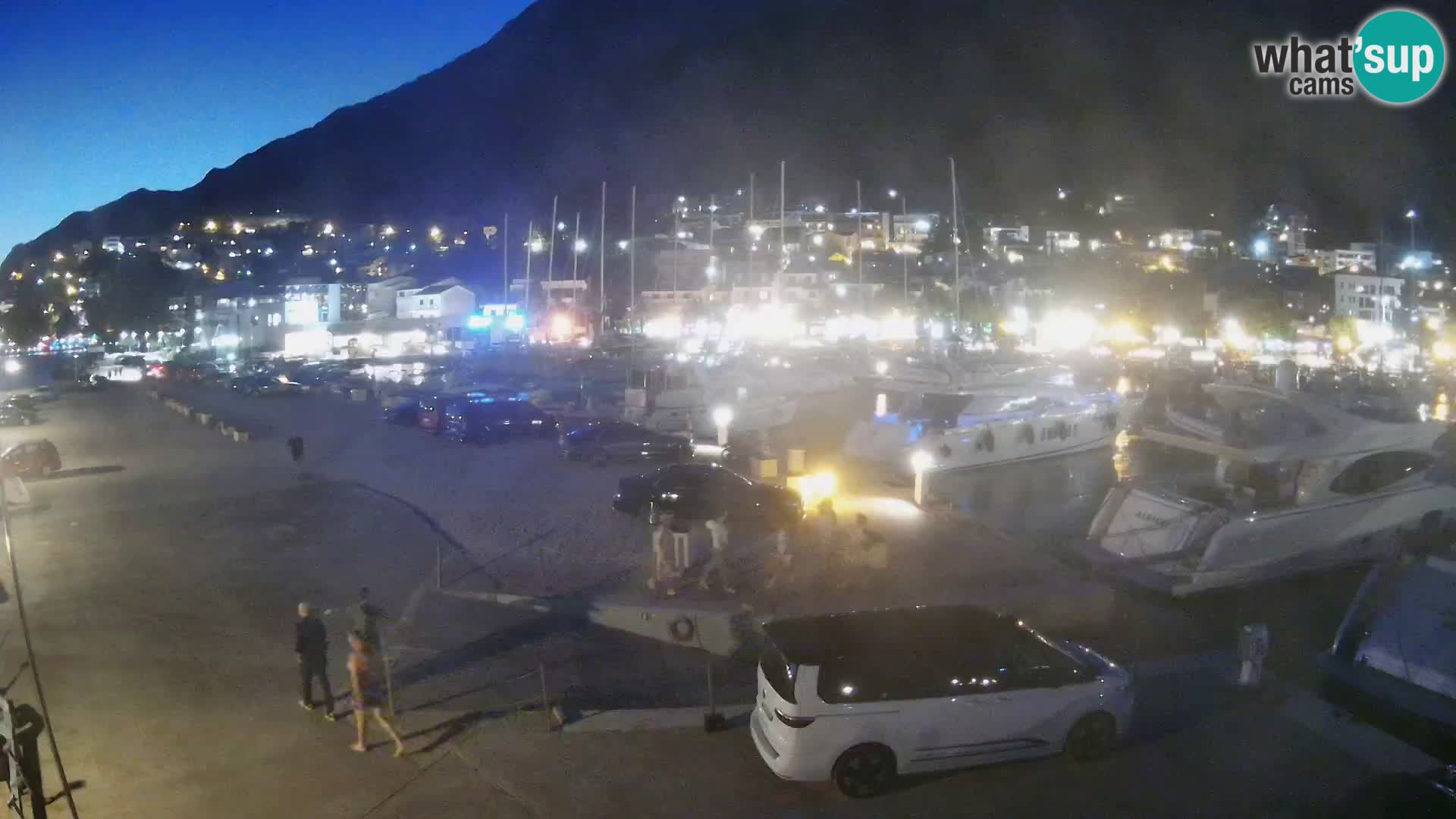 Webcam Baška Voda – Marina – Stadt und Gebirge Biokovo