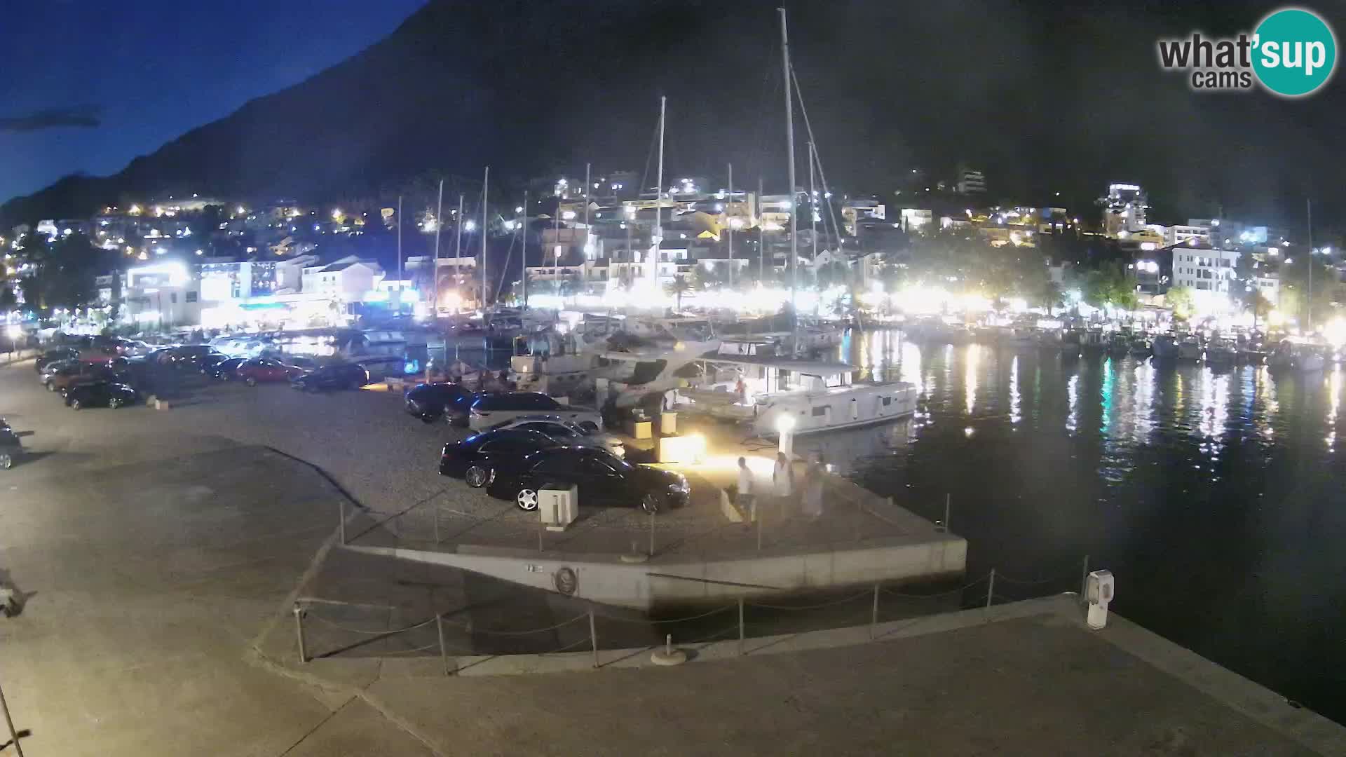 Webcam Baška Voda – Marina – Stadt und Gebirge Biokovo