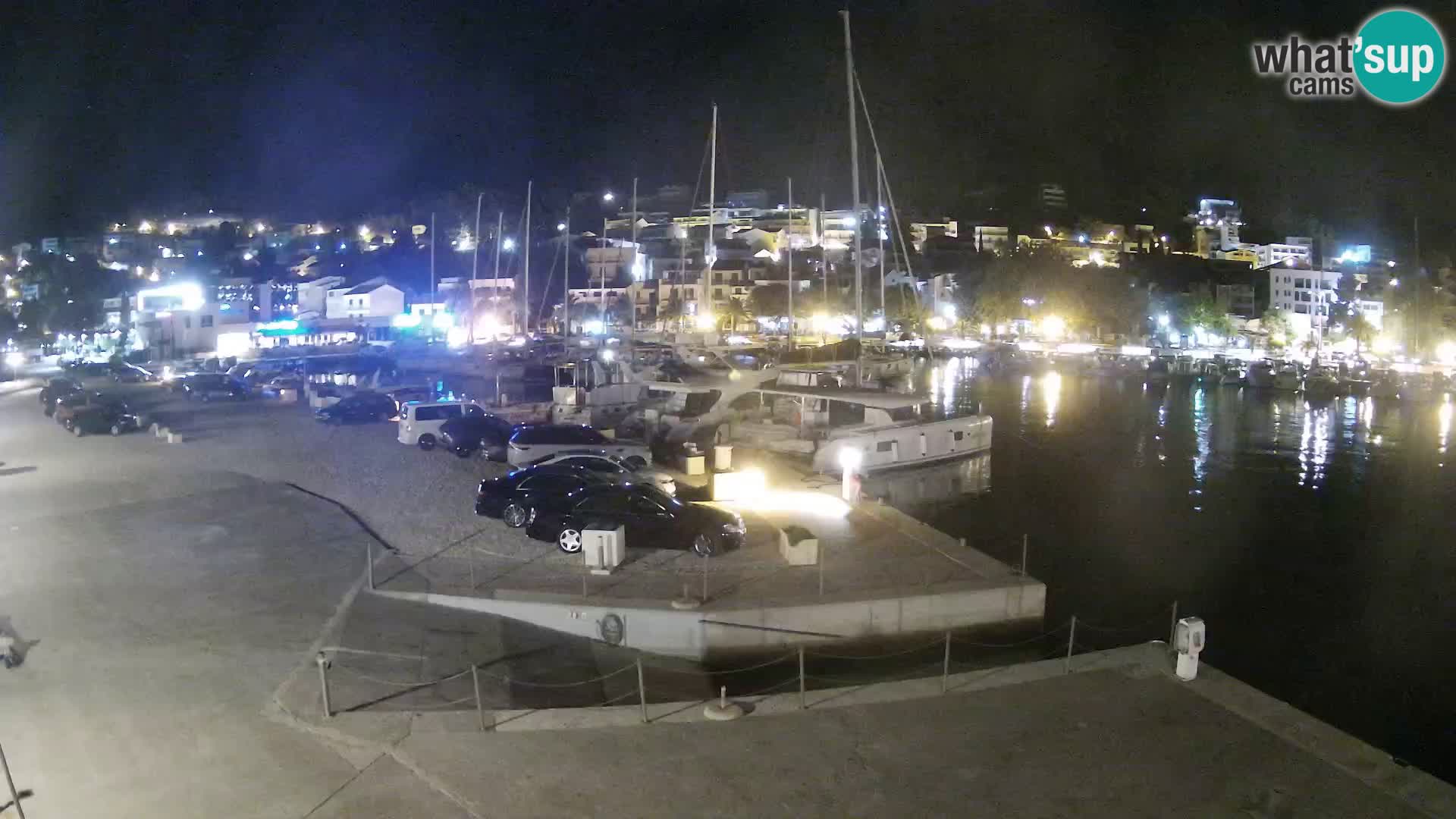 Webcam Live – View of Baška Voda and Biokovo mountain