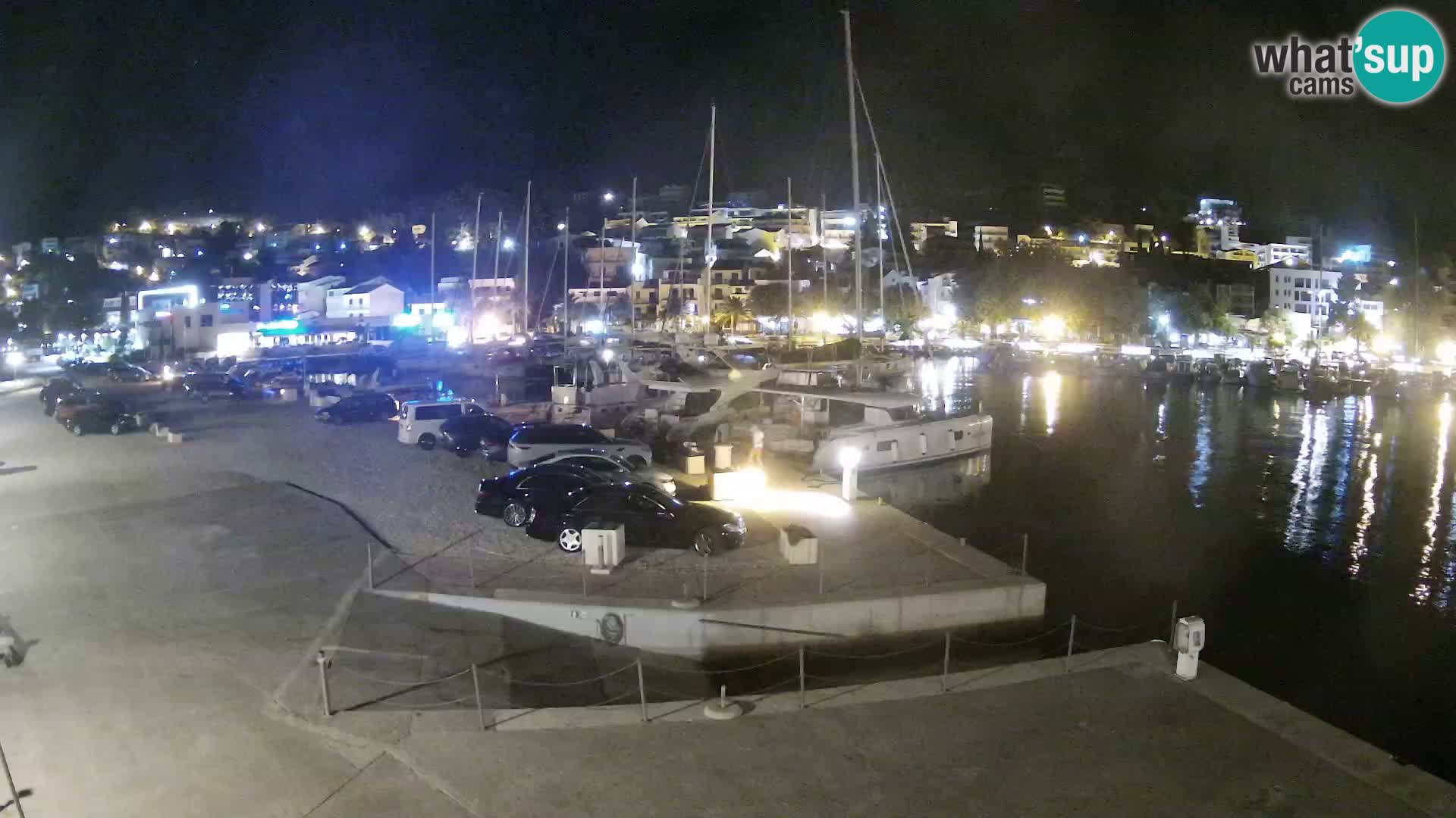 Webcam Live – Panorama di Baška Voda e delle montagne Biokovo