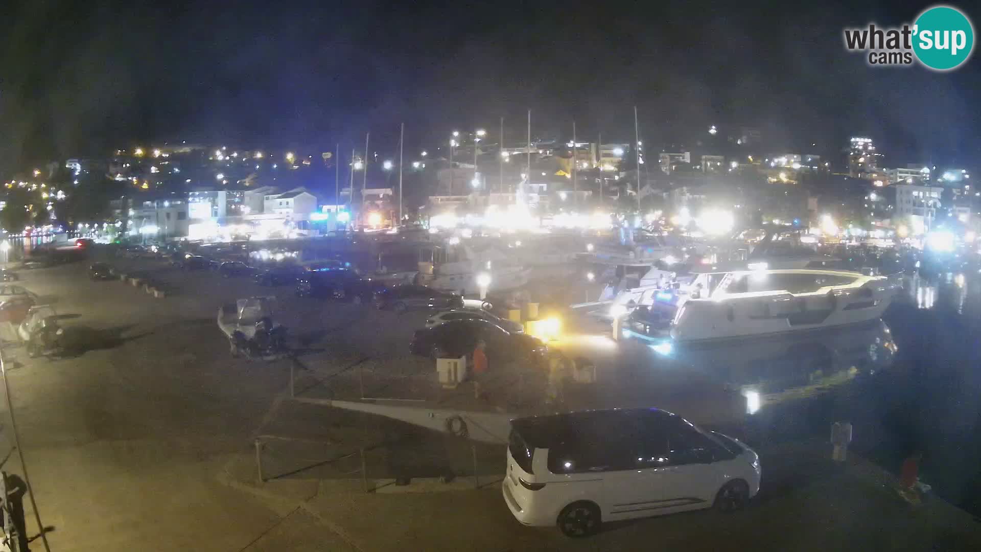 Webcam Live – Panorama di Baška Voda e delle montagne Biokovo