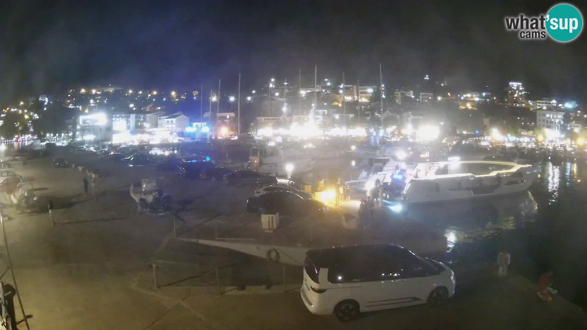 Webcam Live – Panorama di Baška Voda e delle montagne Biokovo