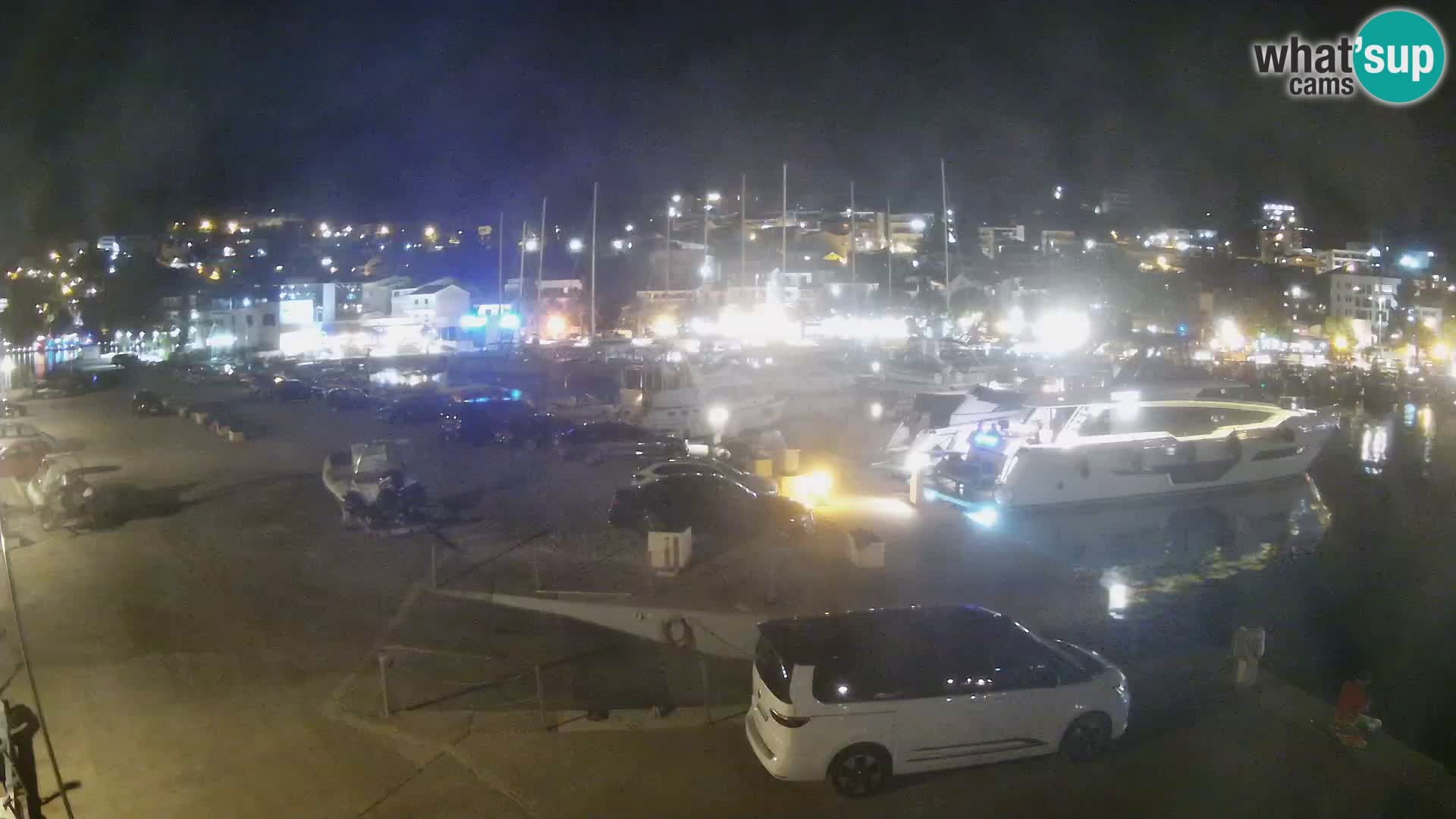 Webcam Live – View of Baška Voda and Biokovo mountain