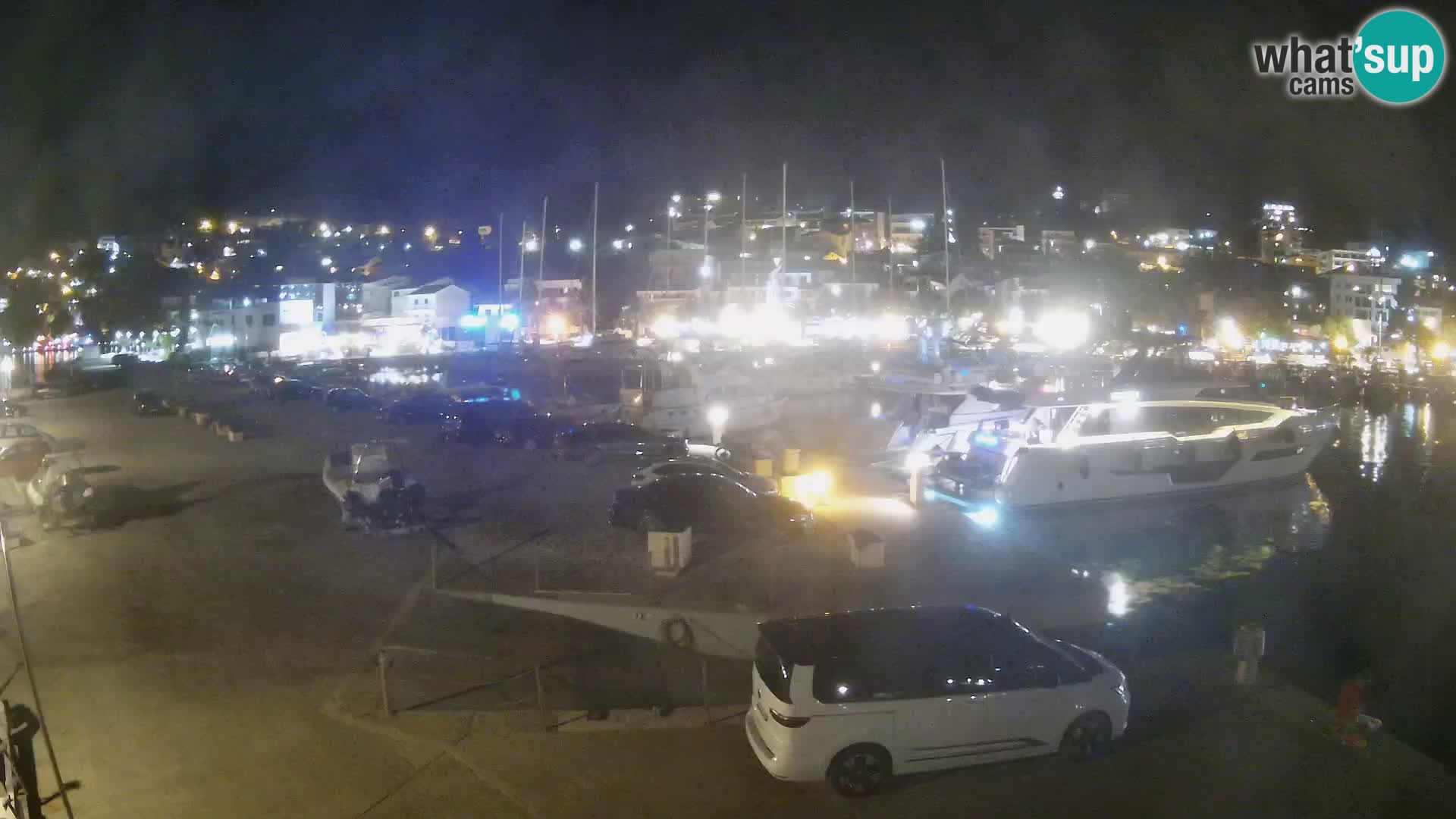 Webcam Live – View of Baška Voda and Biokovo mountain
