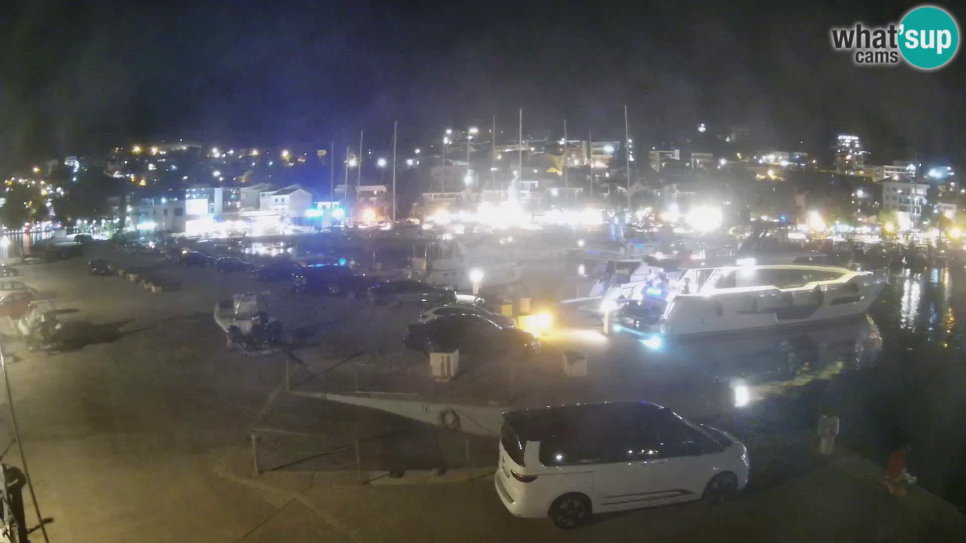 Webcam Live – View of Baška Voda and Biokovo mountain
