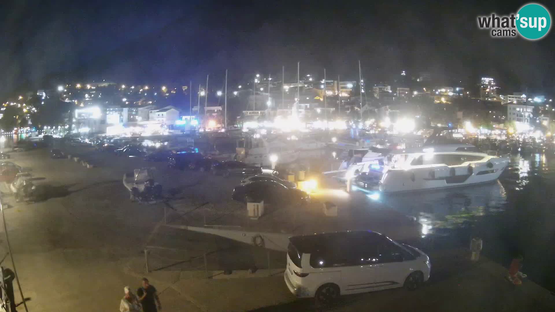 Spletna kamera – Baška Voda, pogled na mesto in goro Biokovo
