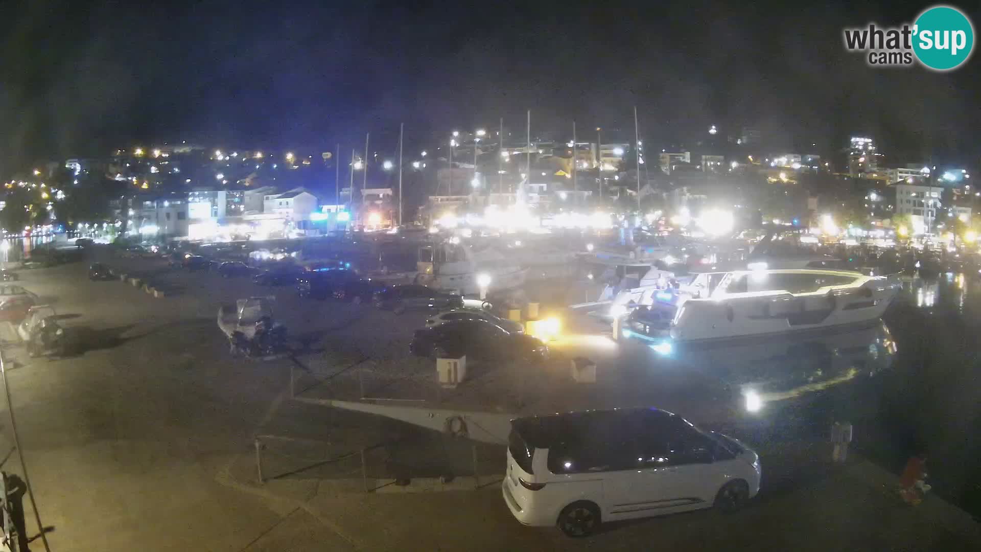 Webcam Live – Panorama di Baška Voda e delle montagne Biokovo