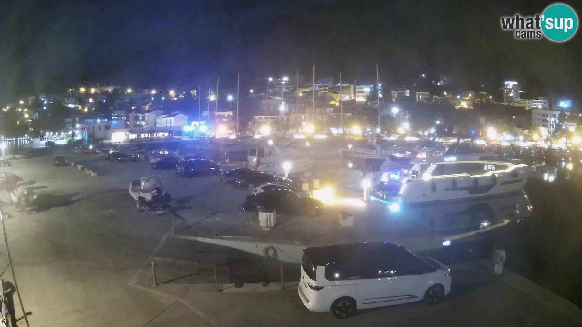 Webcam Baška Voda – Marina – Stadt und Gebirge Biokovo