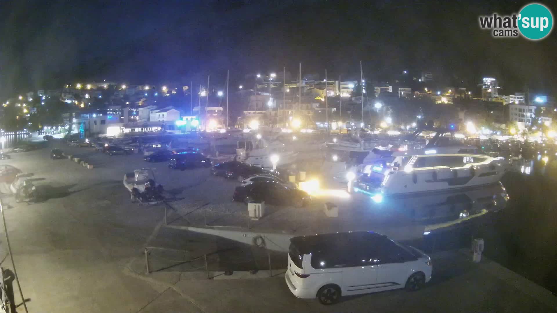 Webcam Live – Panorama di Baška Voda e delle montagne Biokovo