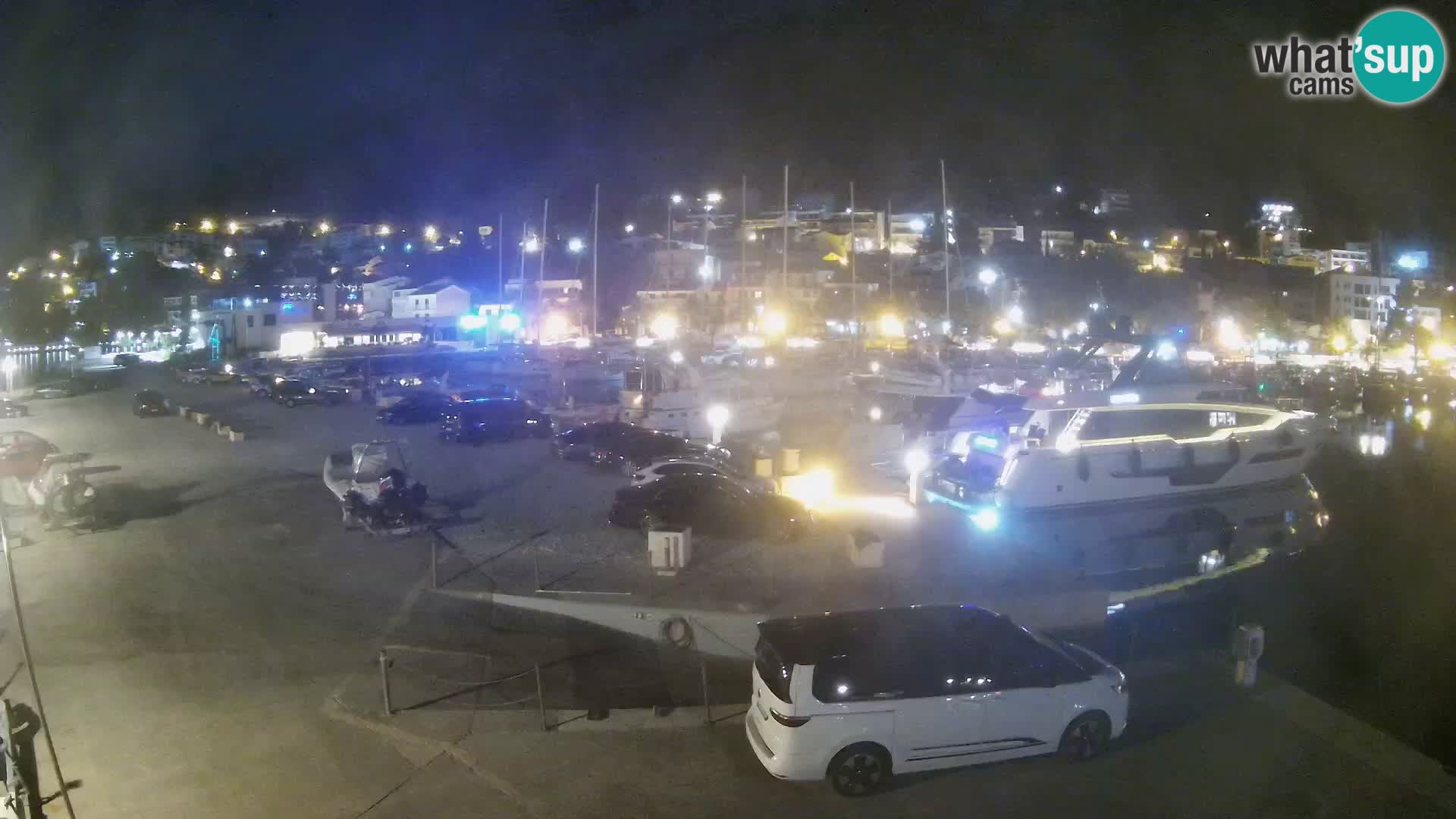 Webcam Live – View of Baška Voda and Biokovo mountain