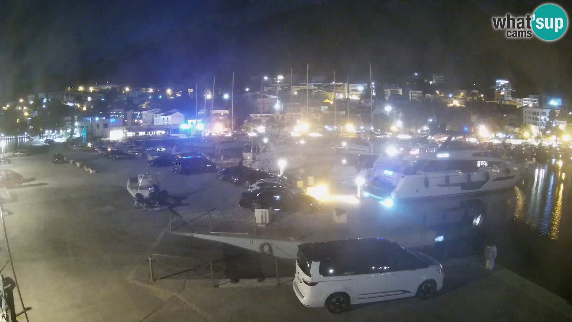 Webcam Live – View of Baška Voda and Biokovo mountain