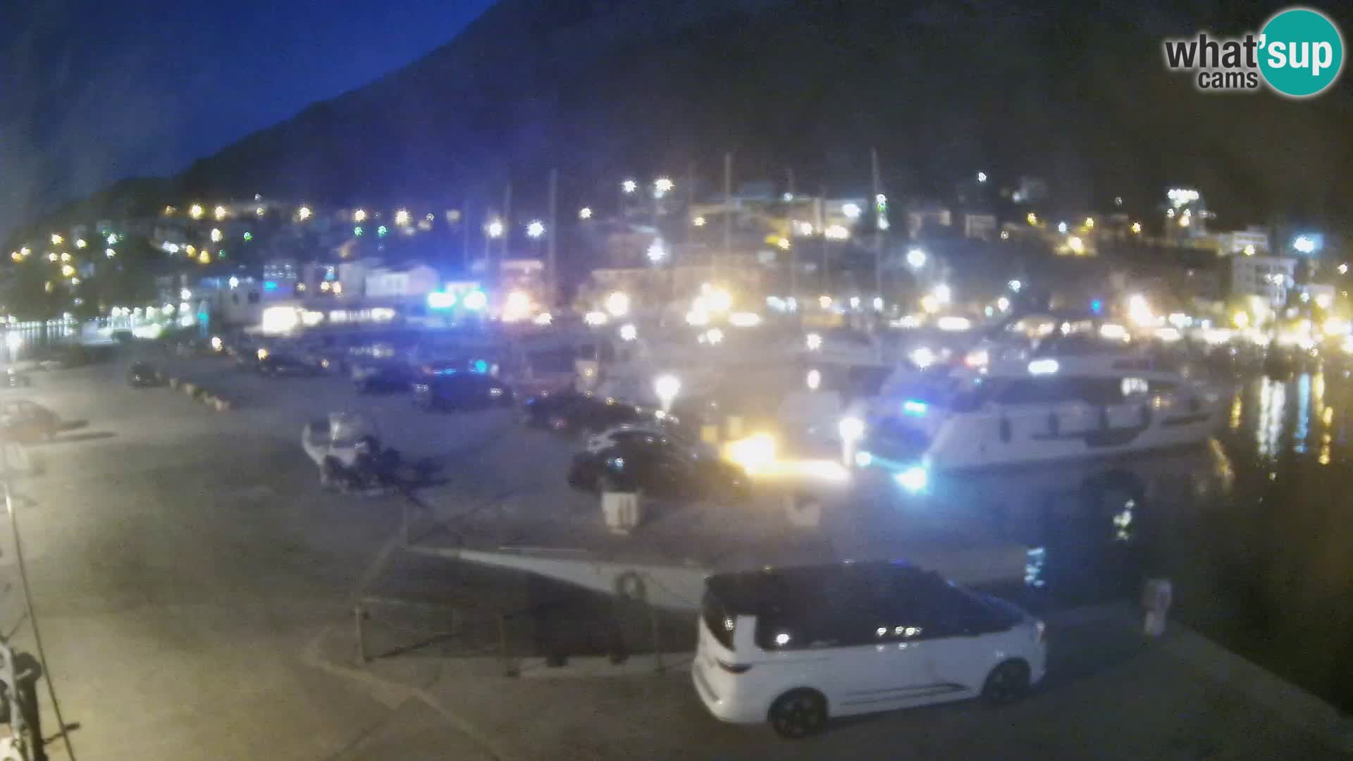 Webcam Live – Panorama di Baška Voda e delle montagne Biokovo